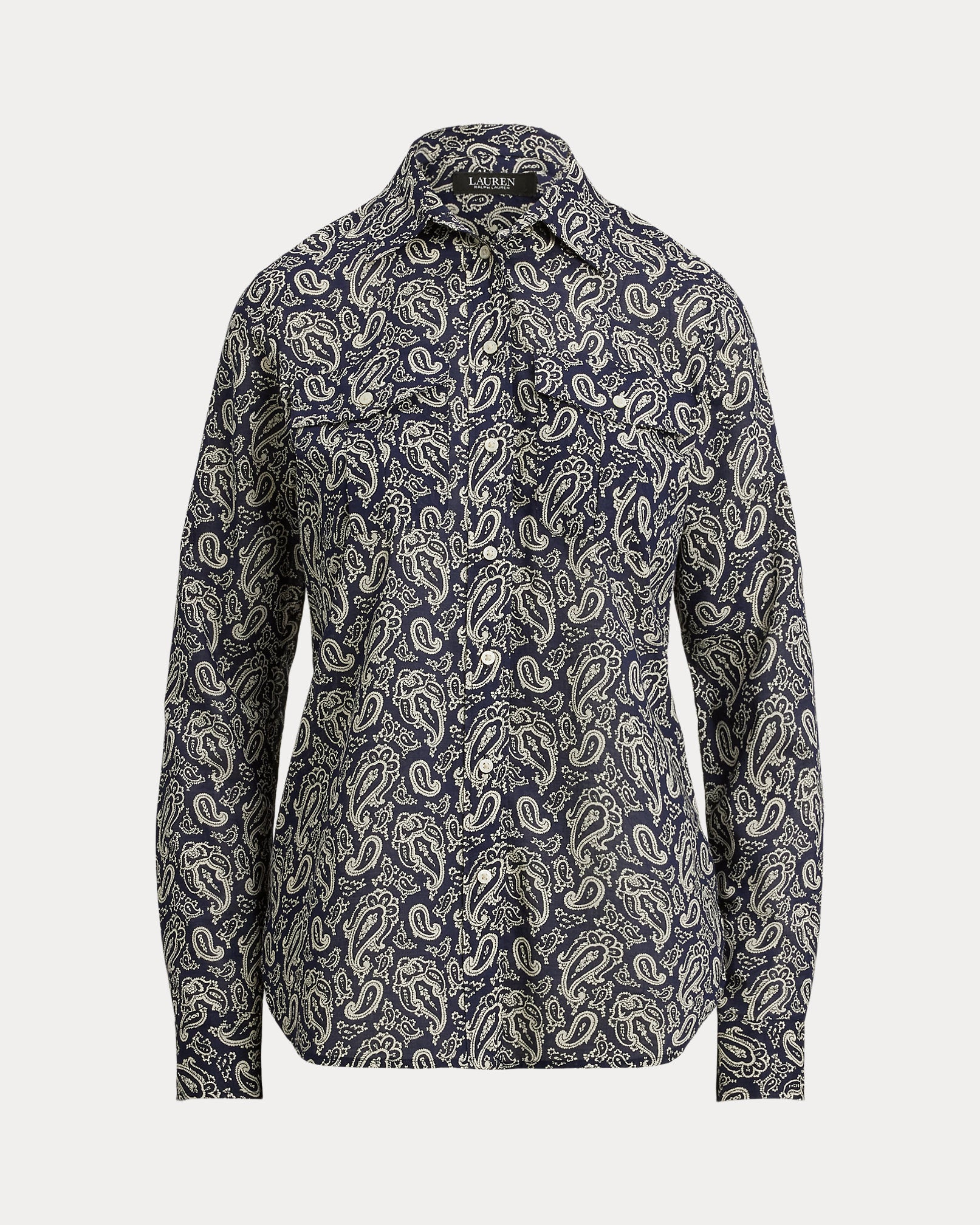 Ralph Lauren Classic Fit Paisley Cotton Voile Shirt