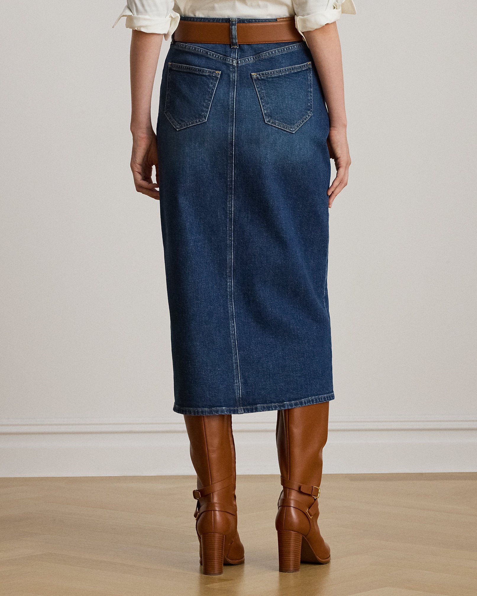Ralph Lauren Denim Midi Skirt