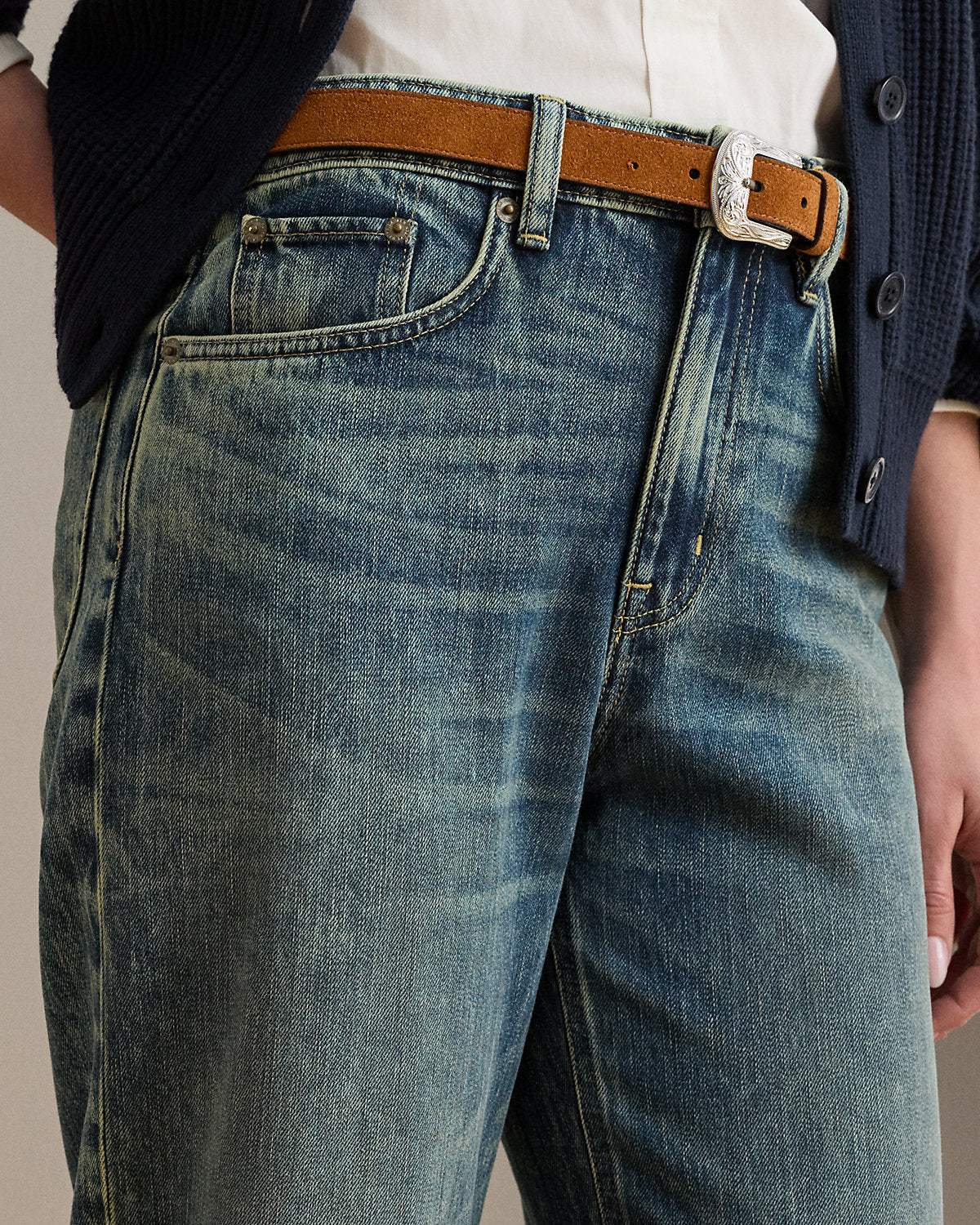 Ralph Lauren HighRise Barrel Jean