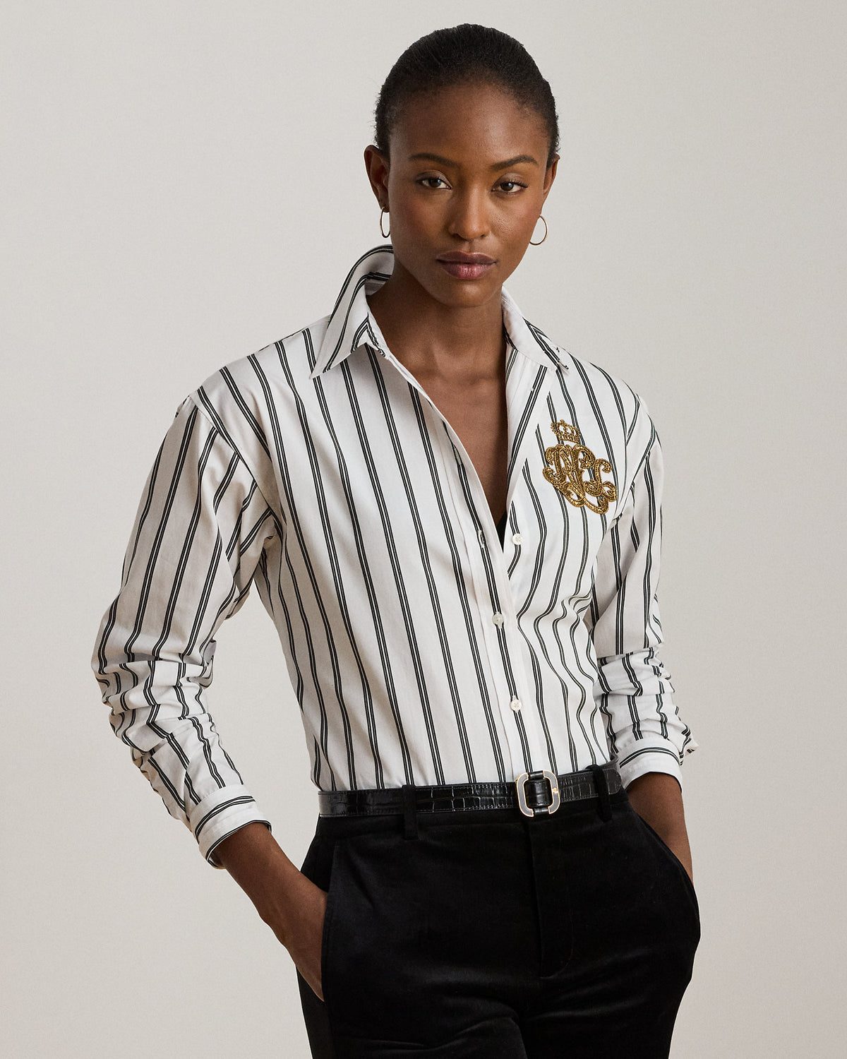 Ralph Lauren Relaxed Fit Striped Cotton Shirt