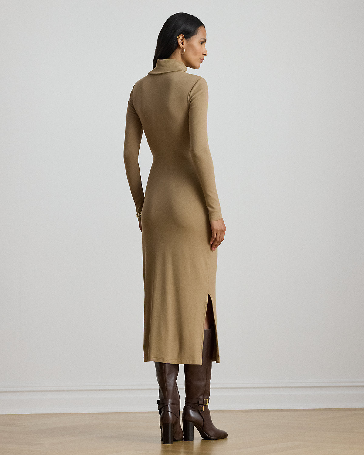 Ralph Lauren TieFront Turtleneck Dress