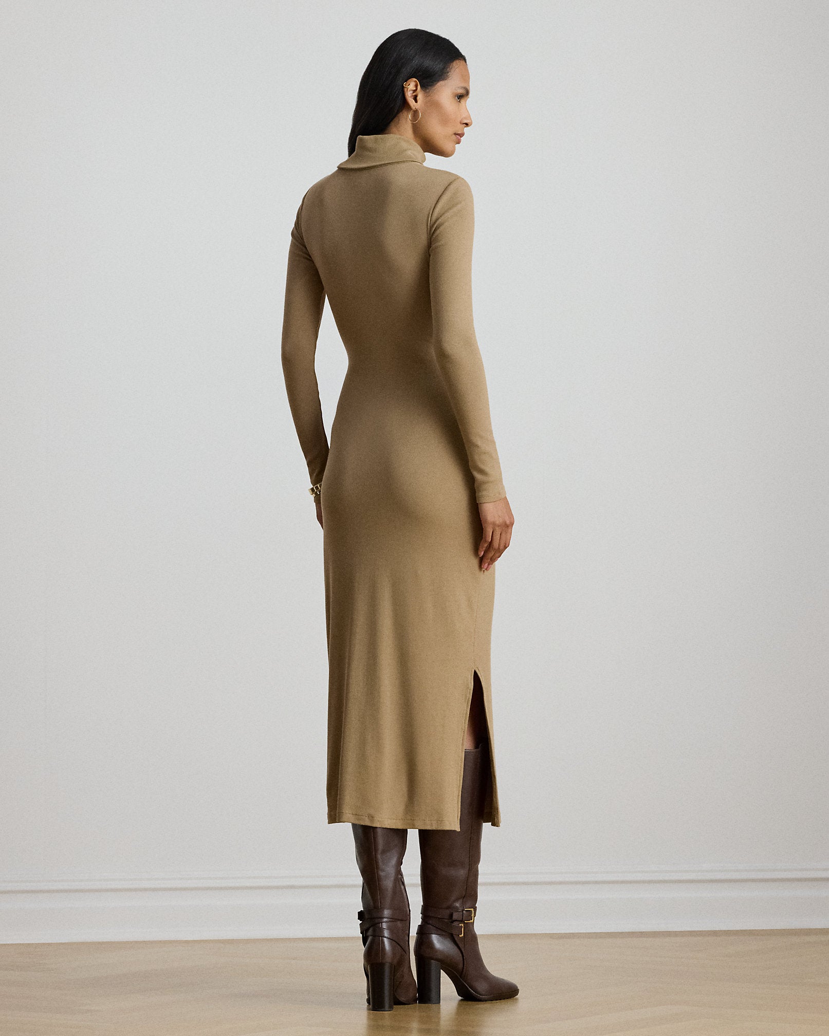 Ralph Lauren TieFront Turtleneck Dress