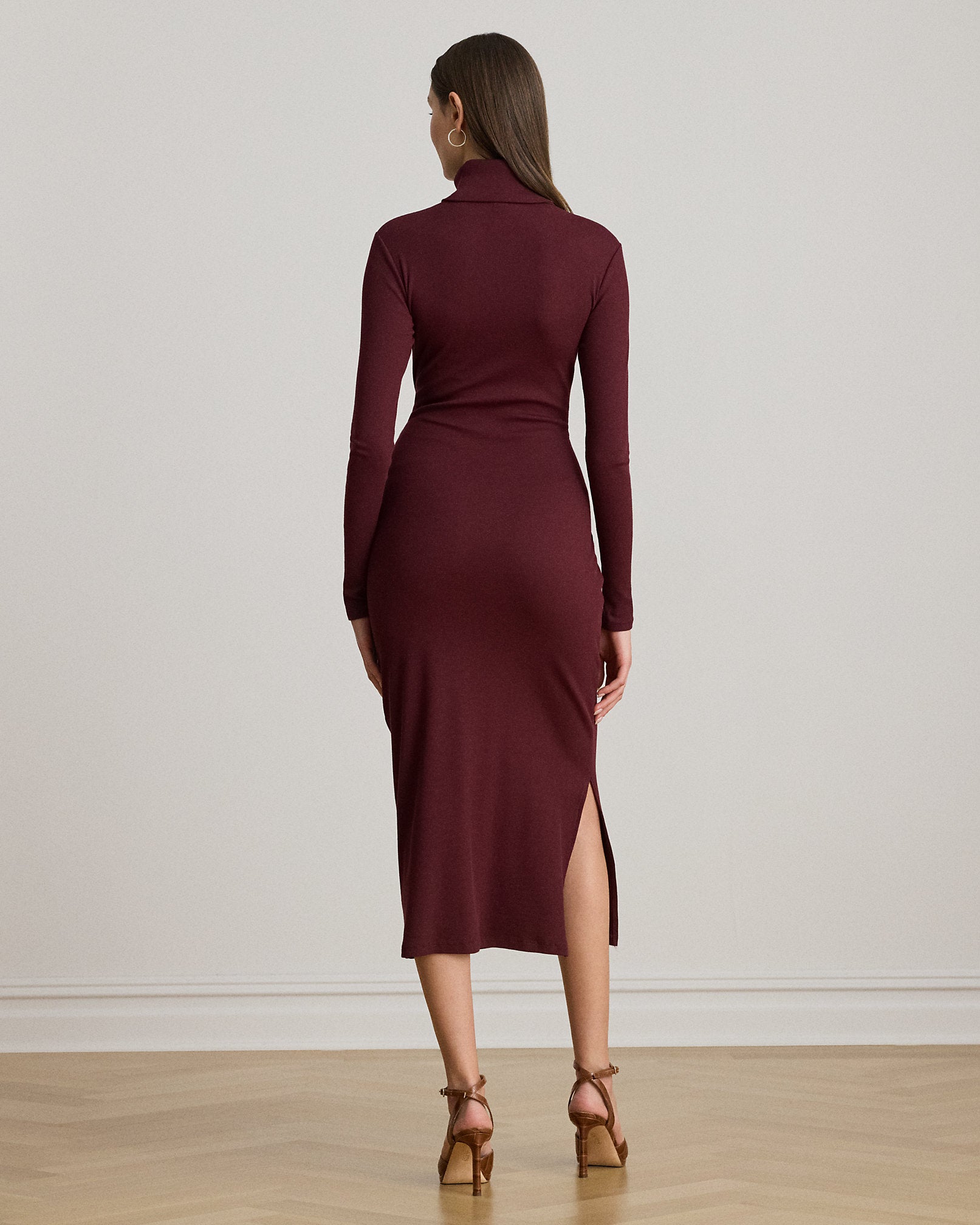 Ralph Lauren TieFront Turtleneck Dress