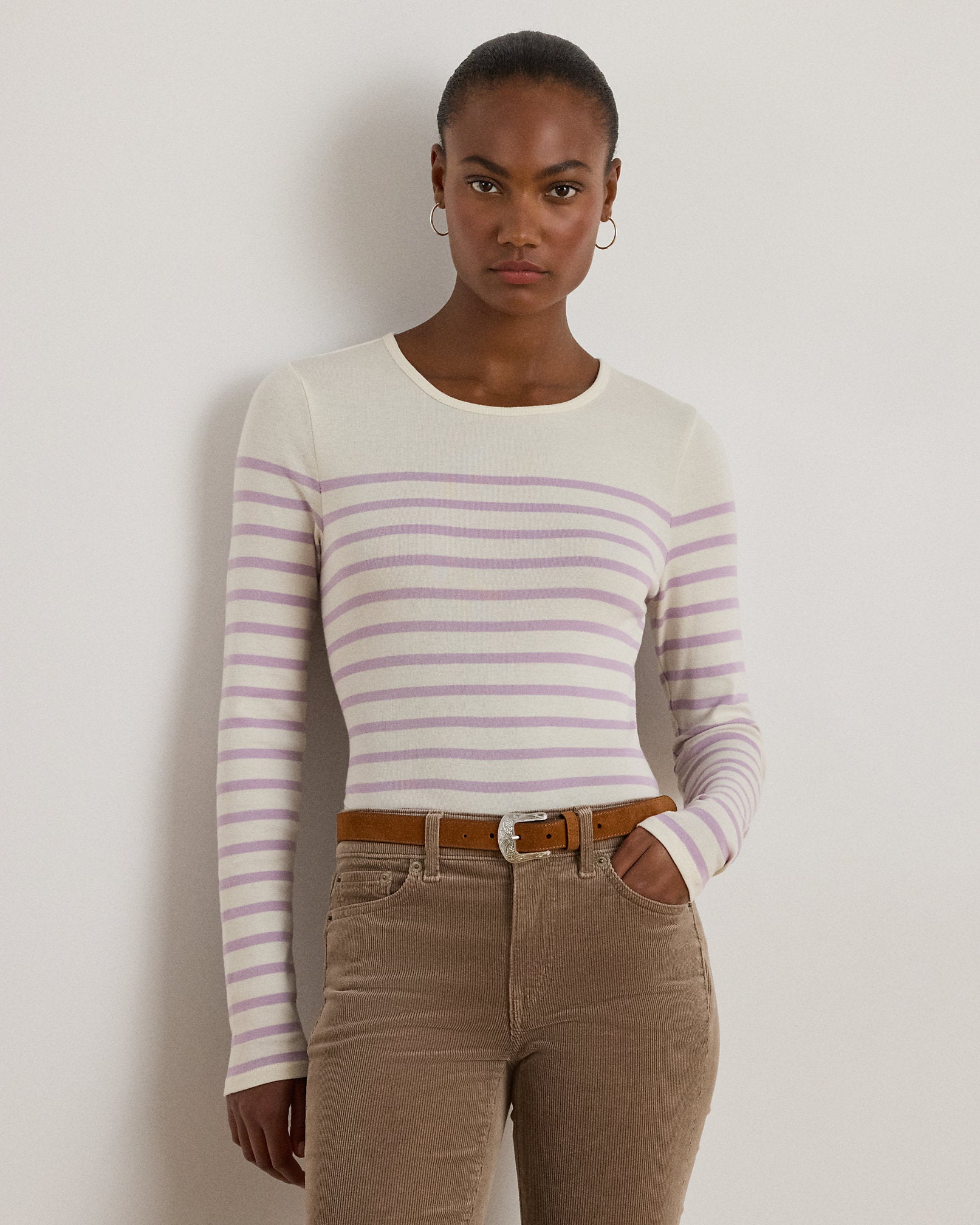 Ralph Lauren Striped Cotton LongSleeve Tee