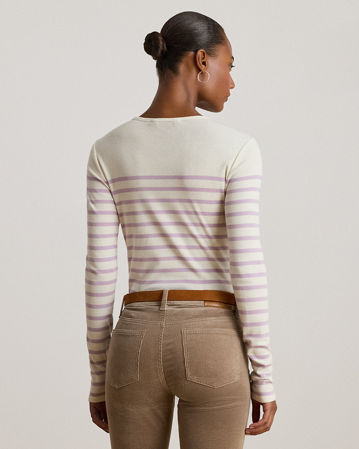 Ralph Lauren Striped Cotton LongSleeve Tee