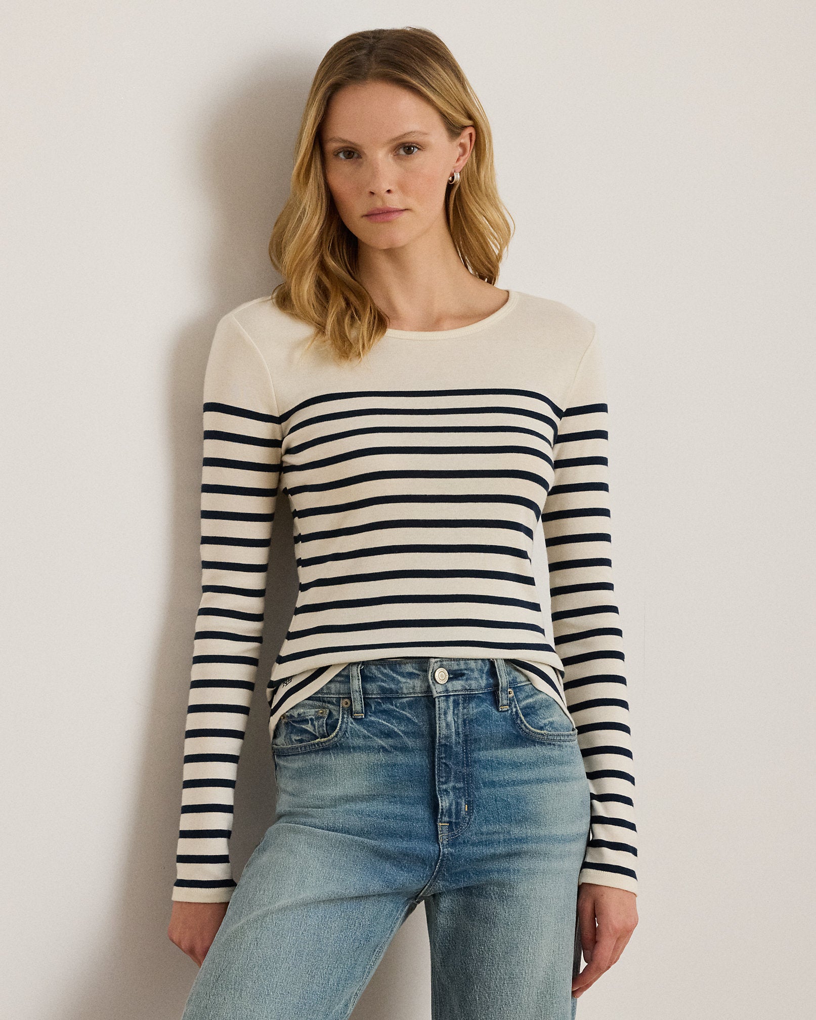 Ralph Lauren Striped Cotton LongSleeve Tee