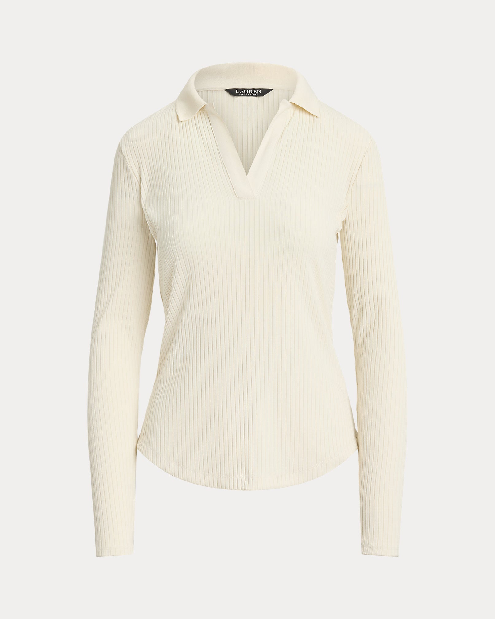 Ralph Lauren RibKnit LongSleeve Polo Top