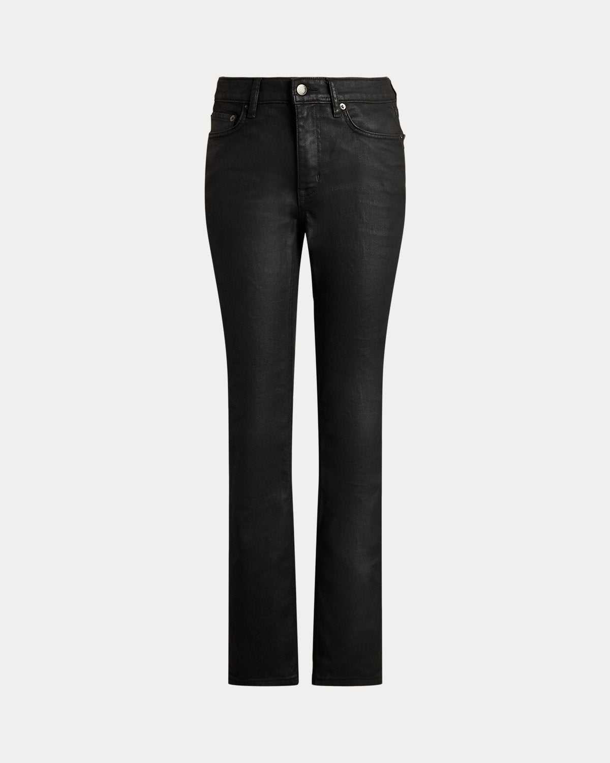 Ralph Lauren Coated HighRise Straight Ankle Jean