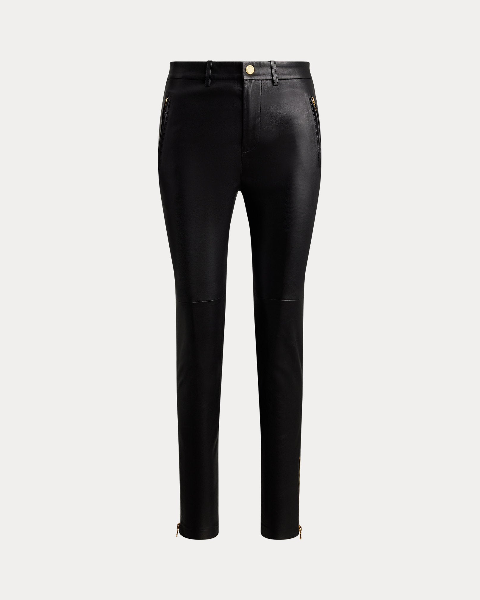Ralph Lauren Lambskin Skinny Ankle Pant