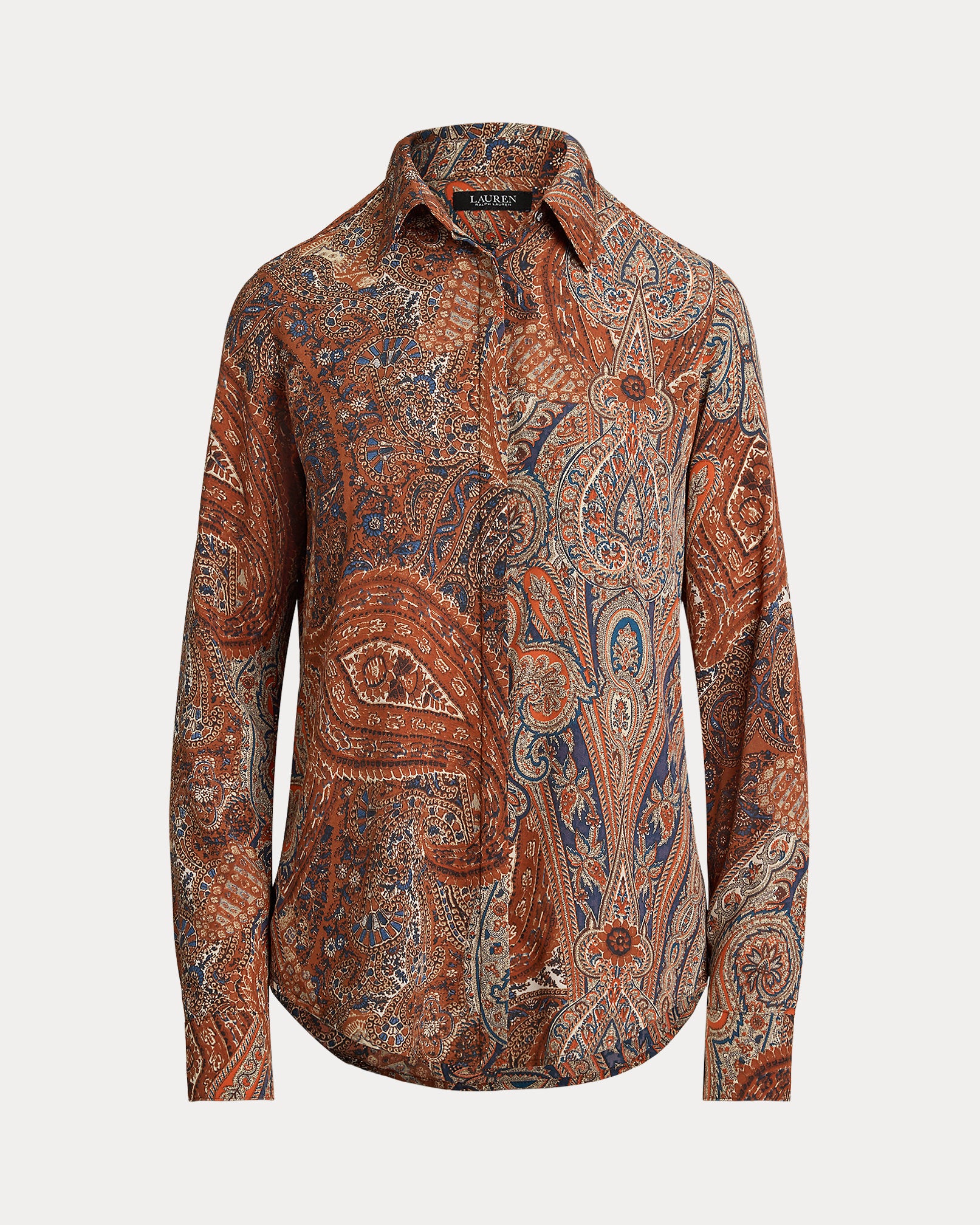 Ralph Lauren Classic Fit Paisley Crepe Shirt