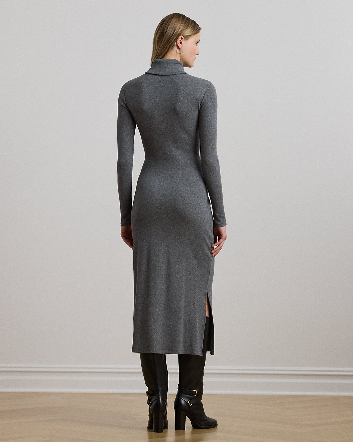 Ralph Lauren TieFront Turtleneck Dress