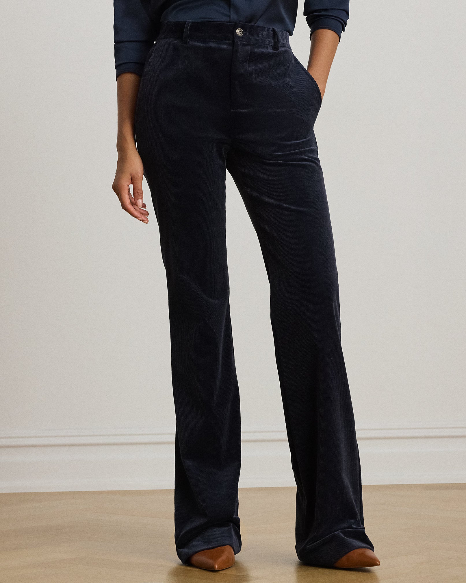 Ralph Lauren HighRise Corduroy Flare Pant