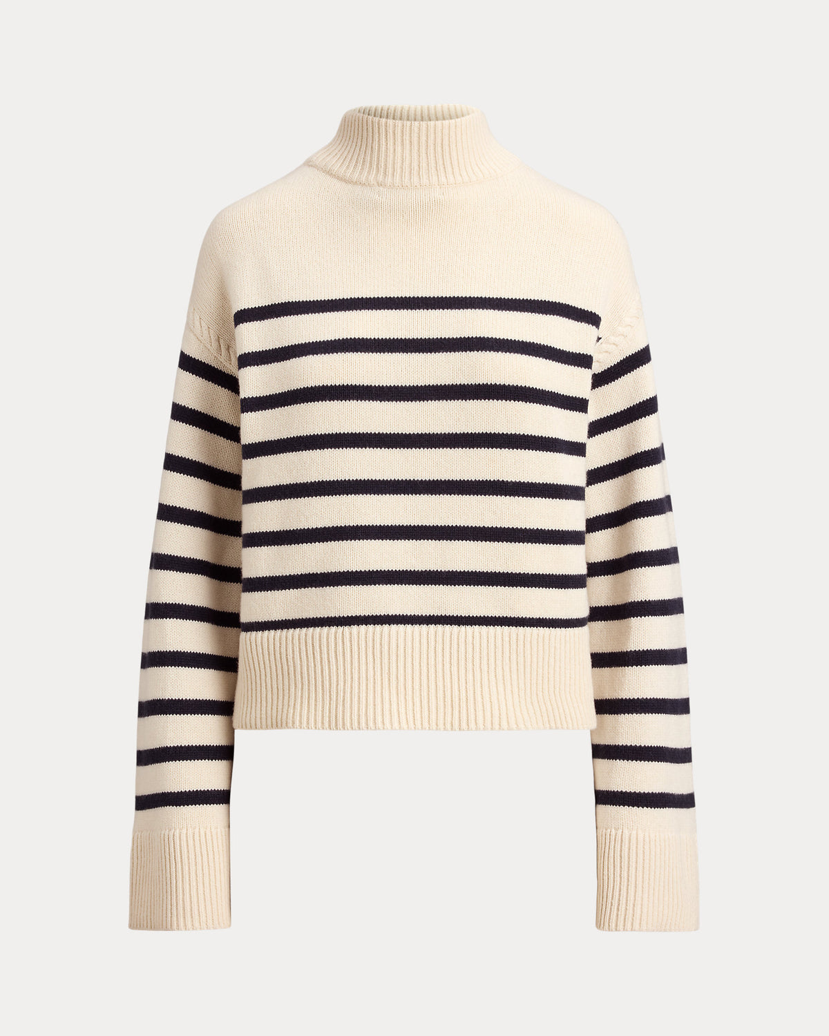Ralph Lauren Striped WoolBlend Mockneck Sweater