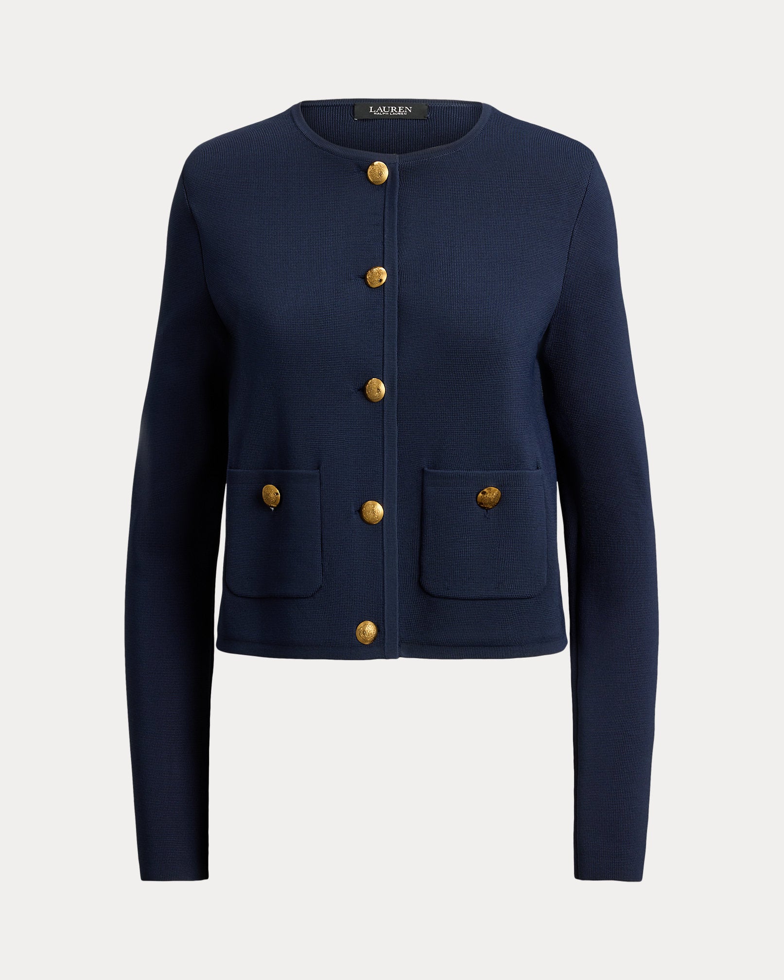 Ralph Lauren Cropped Crewneck Sweater Jacket