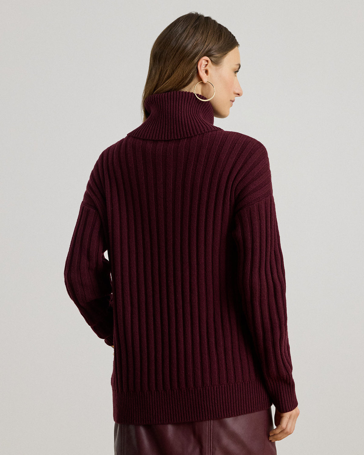 Ralph Lauren WoolBlend Oversize Turtleneck Sweater