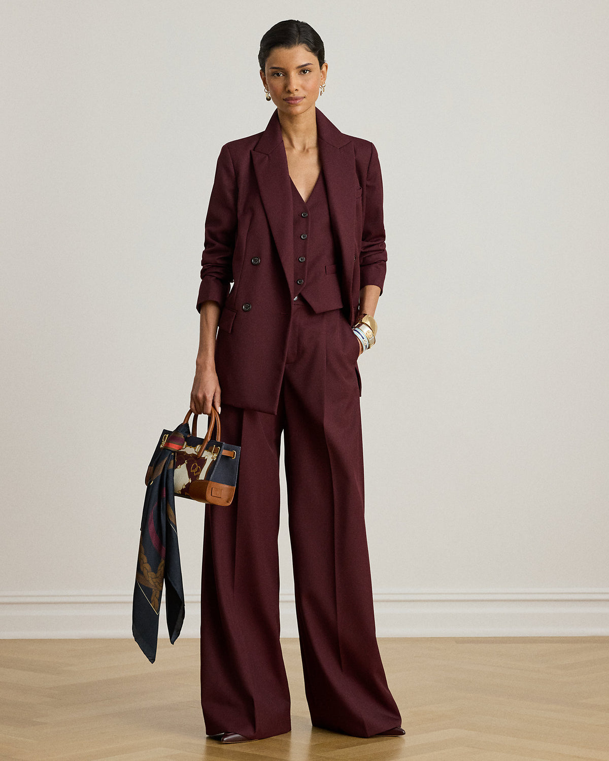 Ralph Lauren DoubleBreasted WoolBlend Twill Blazer
