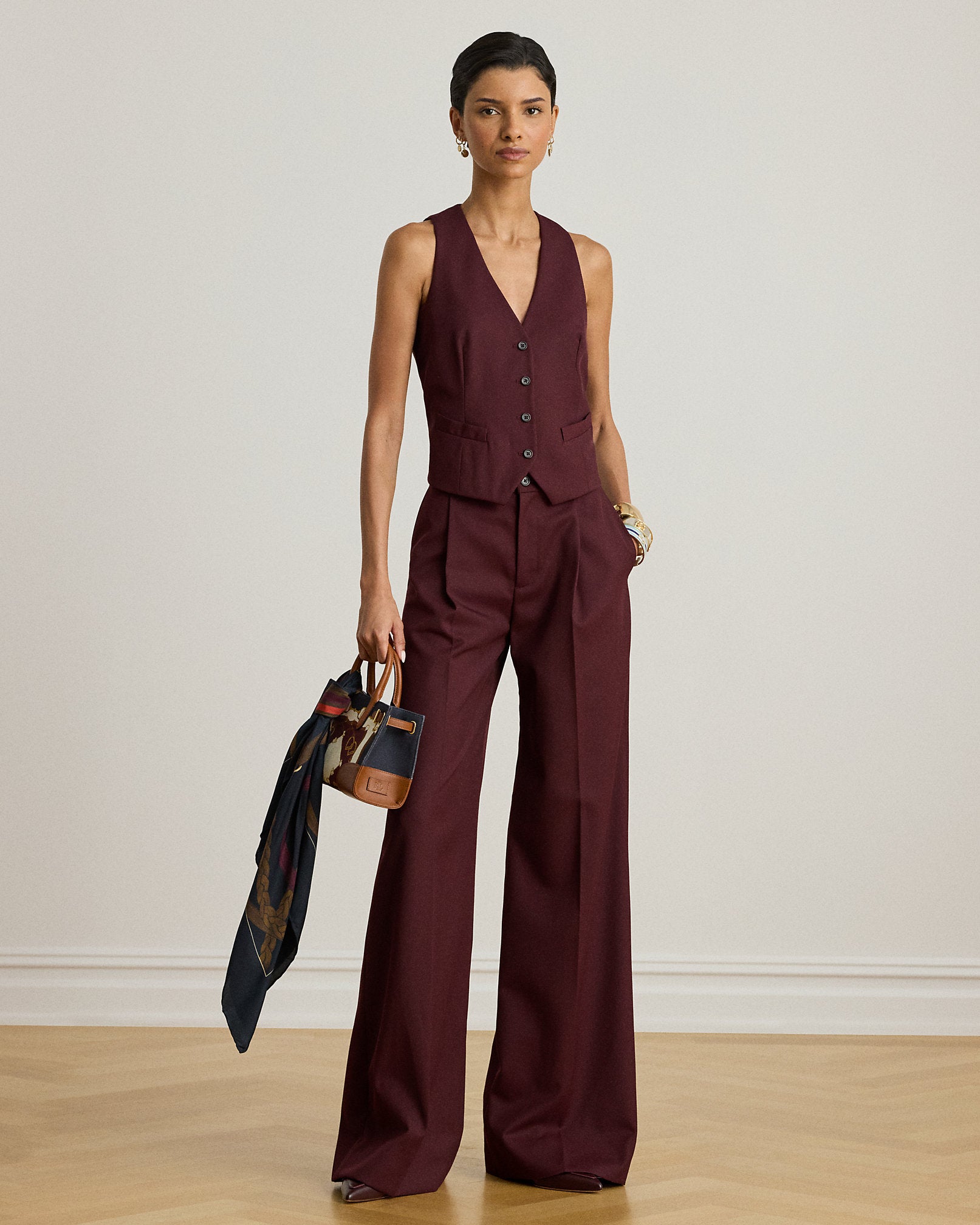 Ralph Lauren WoolBlend Twill Vest
