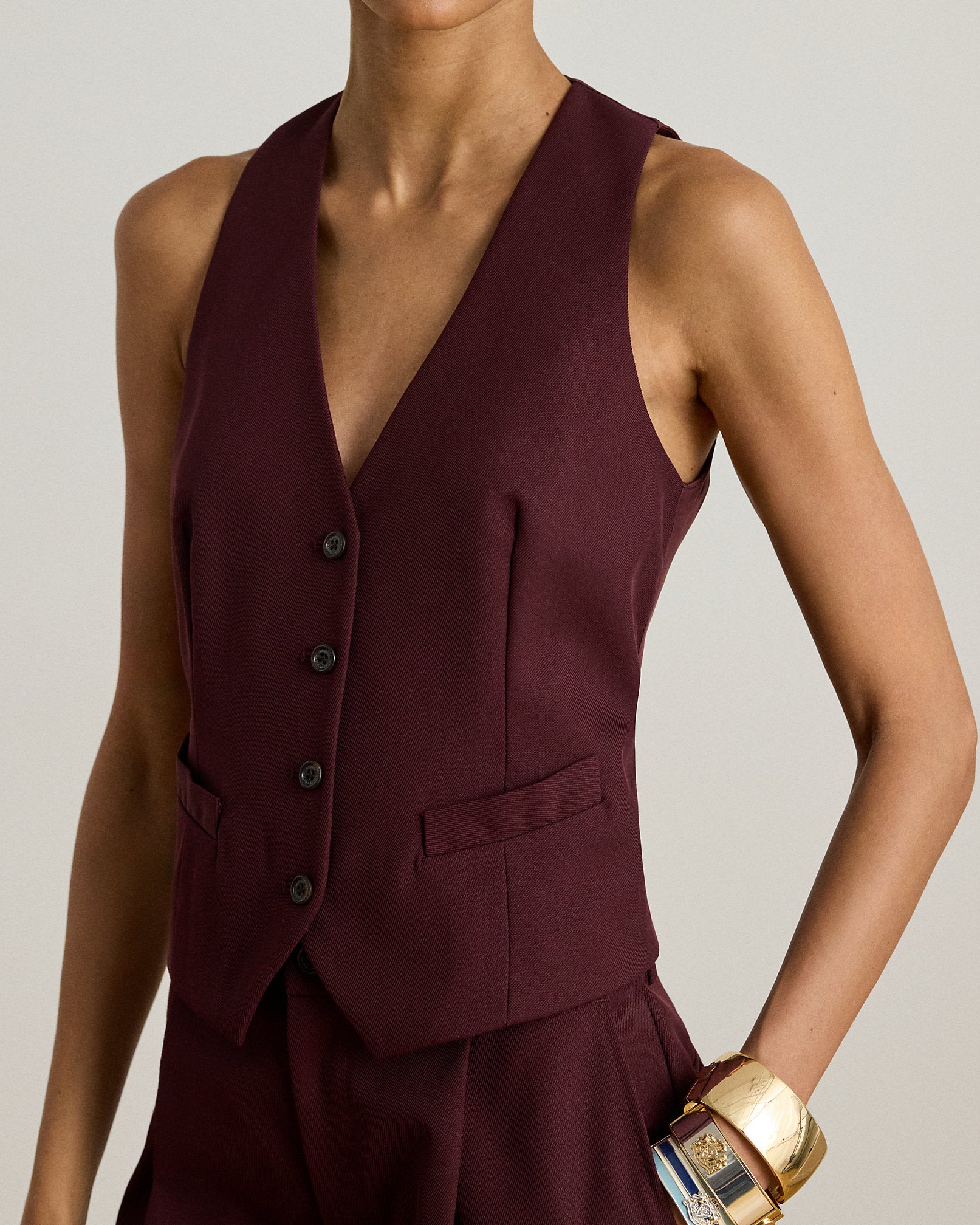 Ralph Lauren WoolBlend Twill Vest