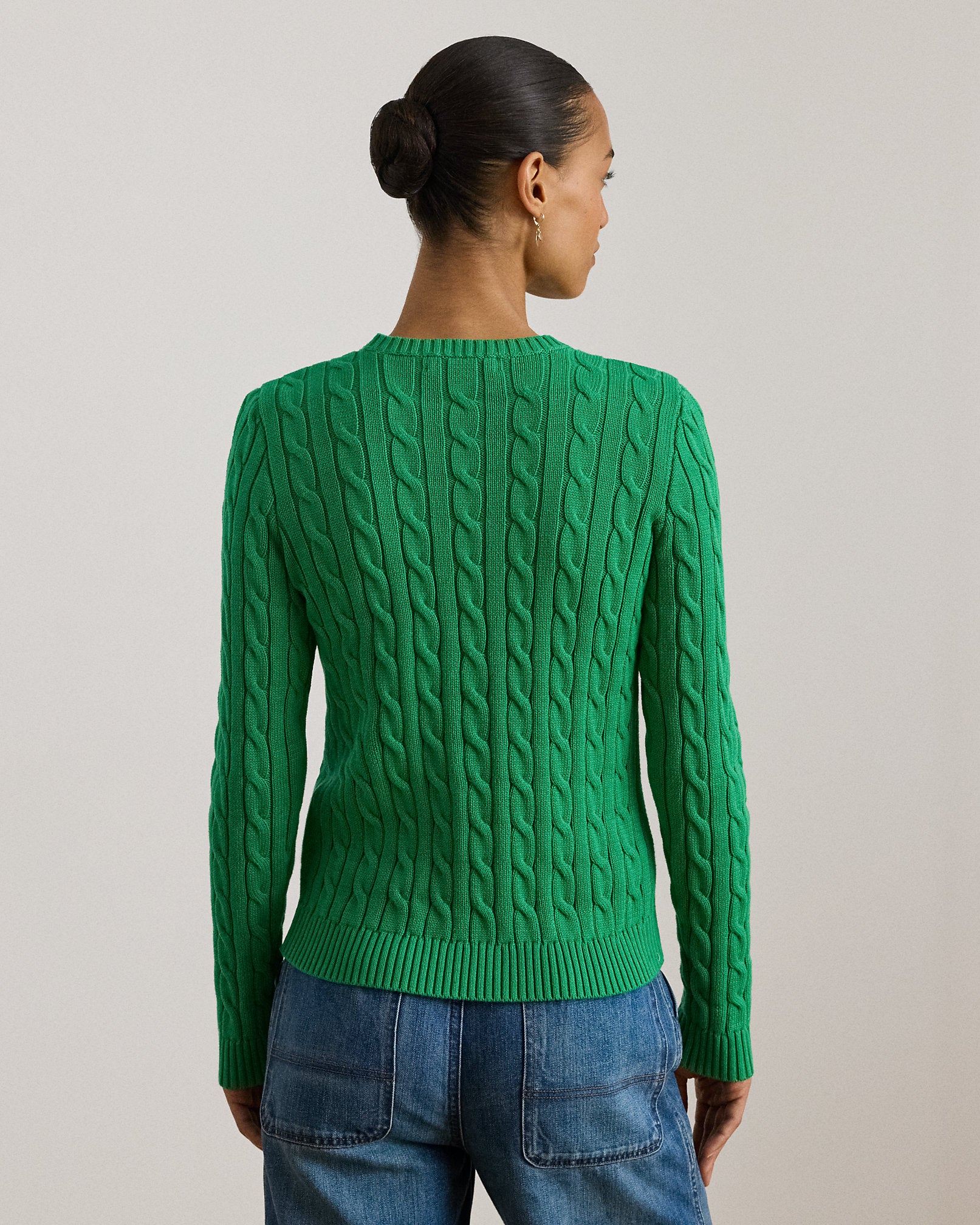 Ralph Lauren EmbroideredCrest CableKnit Sweater