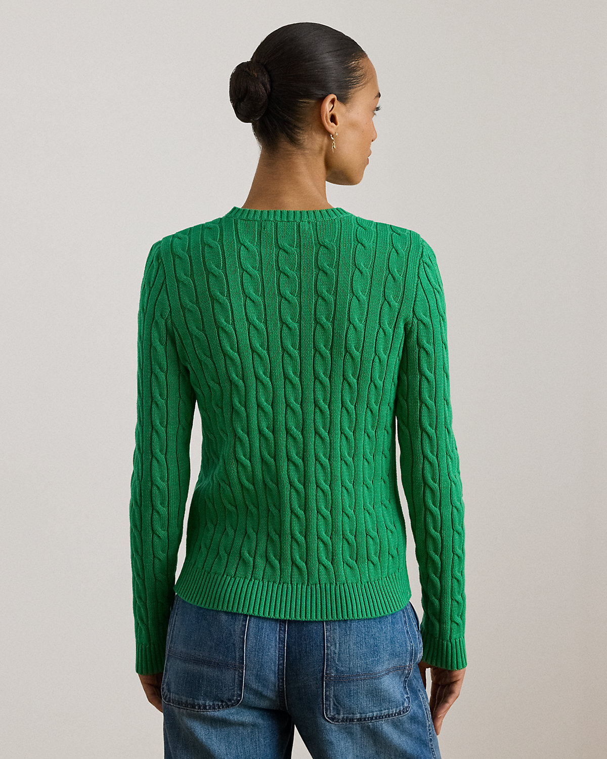 Ralph Lauren EmbroideredCrest CableKnit Sweater