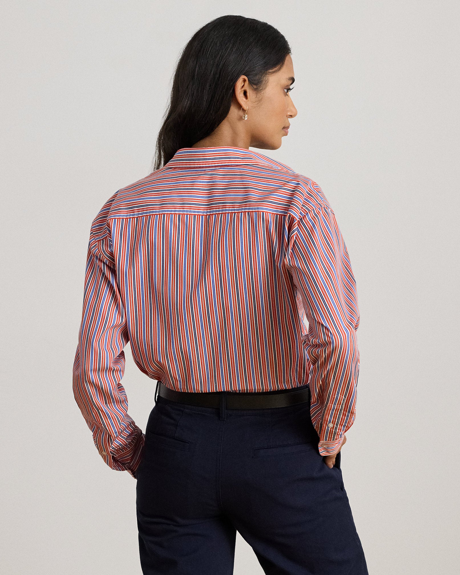 Ralph Lauren Relaxed Fit Striped Broadcloth Shirt