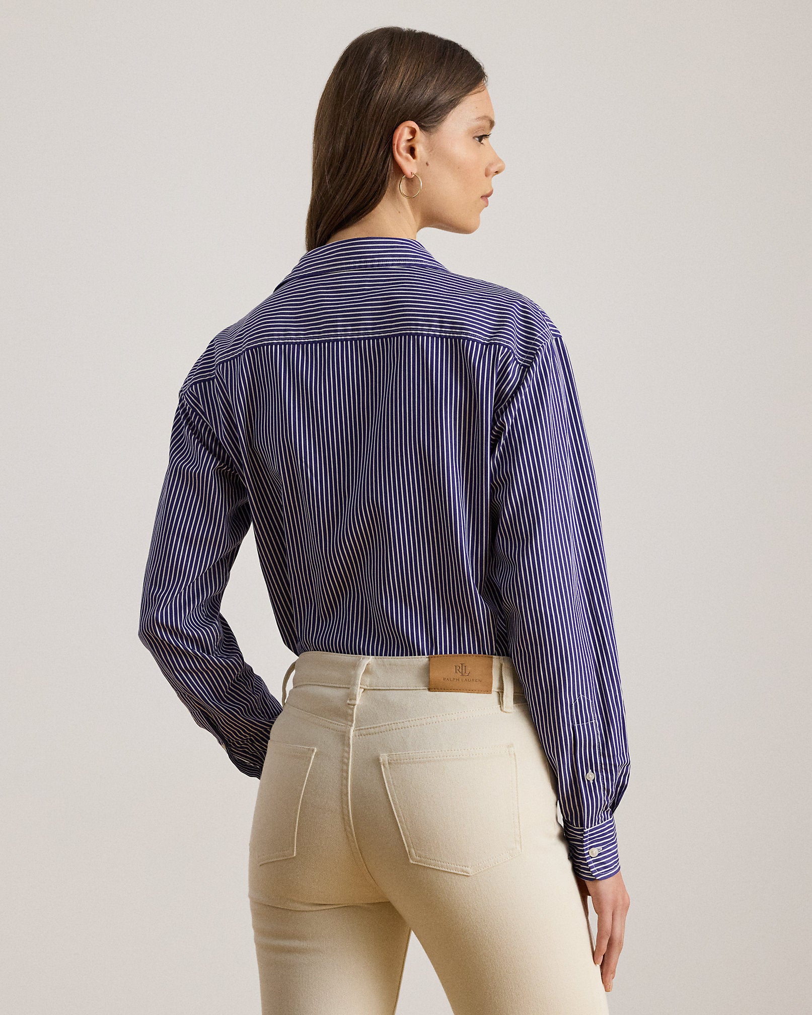 Ralph Lauren Relaxed Fit Striped Broadcloth Shirt