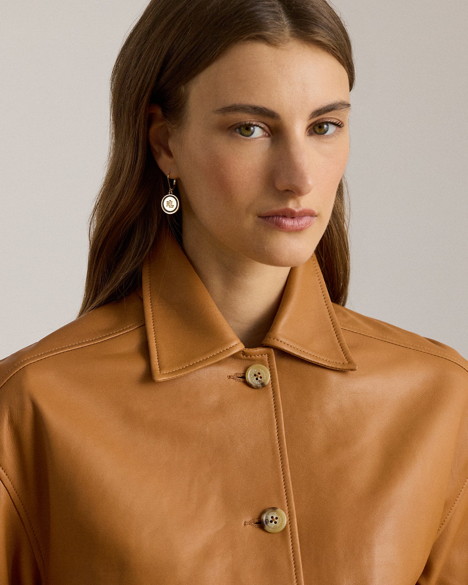 Ralph Lauren Lambskin Cropped Jacket