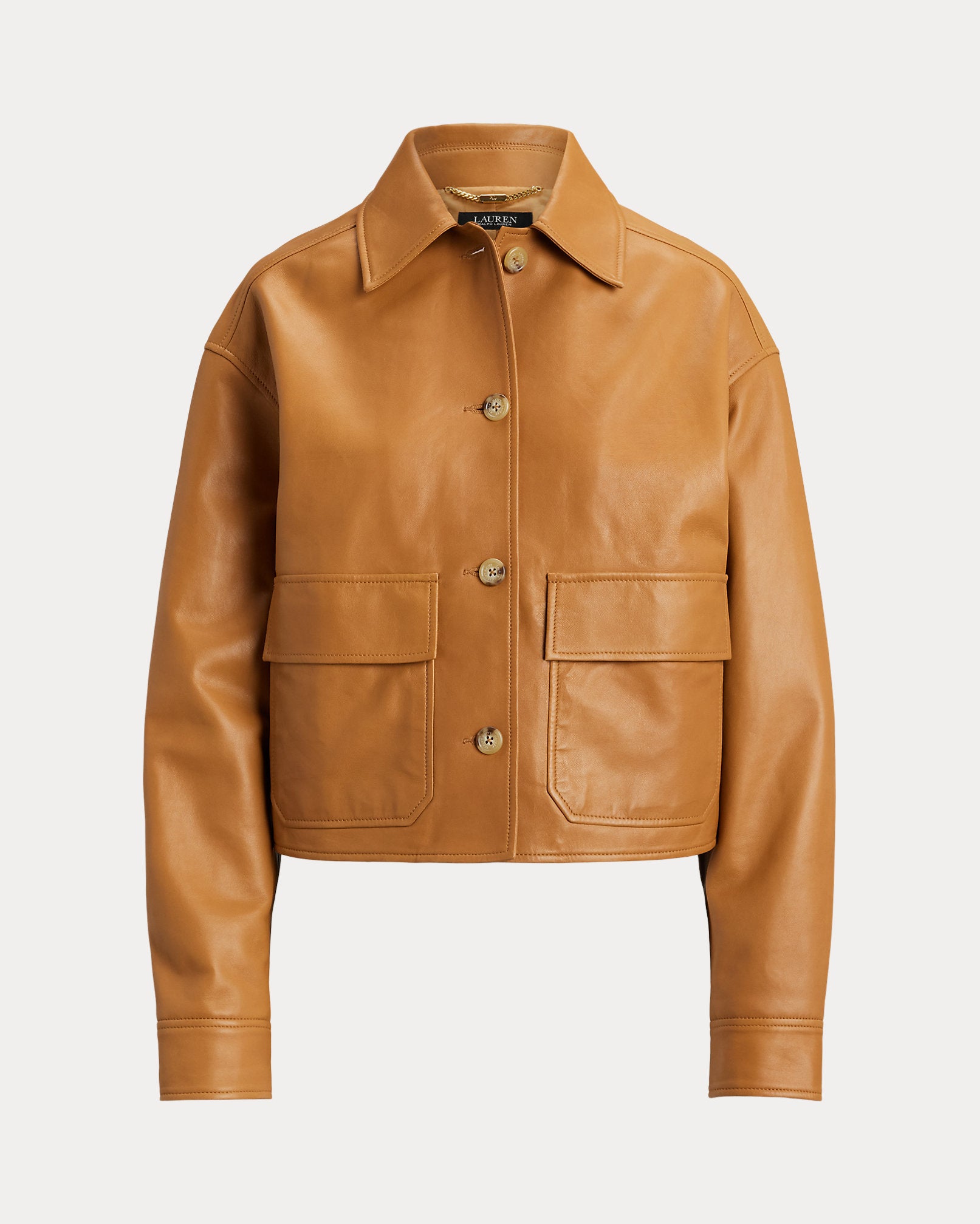 Ralph Lauren Lambskin Cropped Jacket