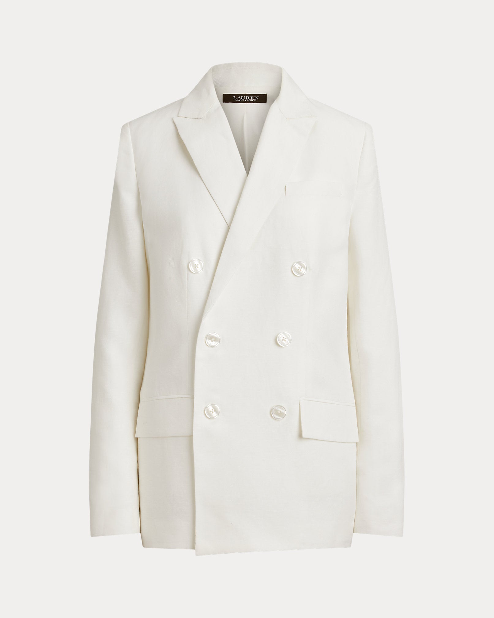 Ralph Lauren DoubleBreasted LinenBlend Twill Blazer