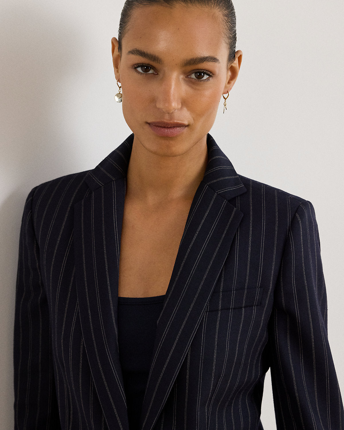 Ralph Lauren Striped WoolBlend Twill Blazer