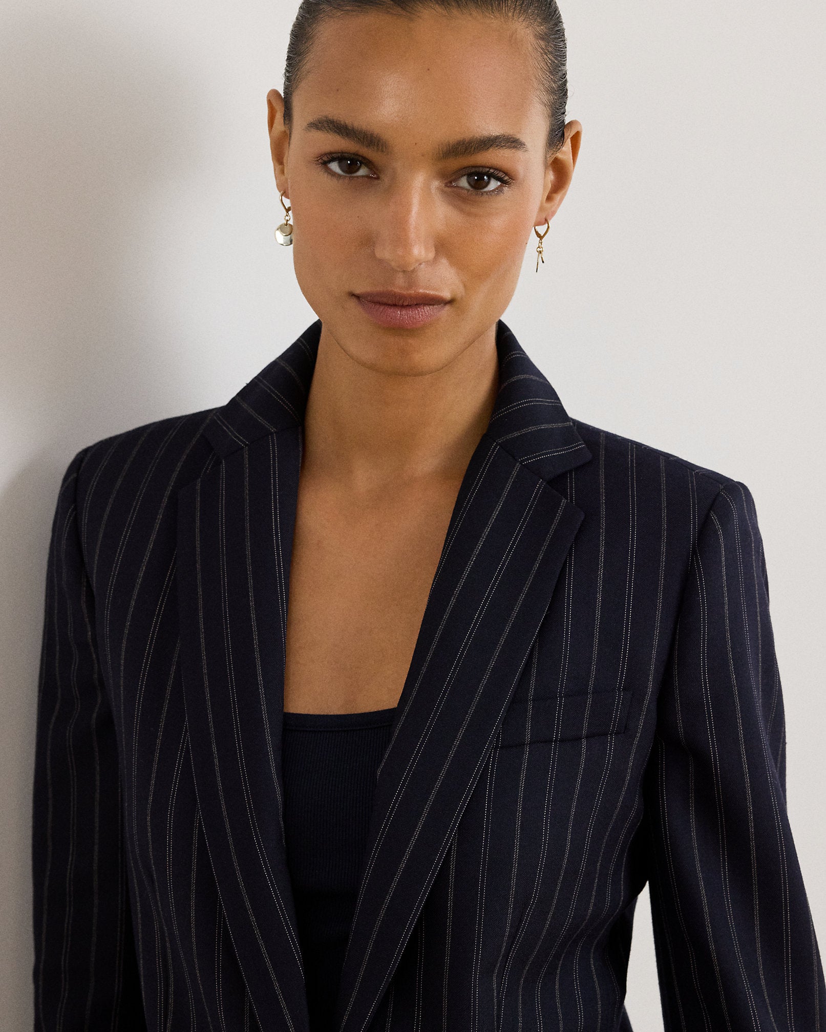 Ralph Lauren Striped WoolBlend Twill Blazer