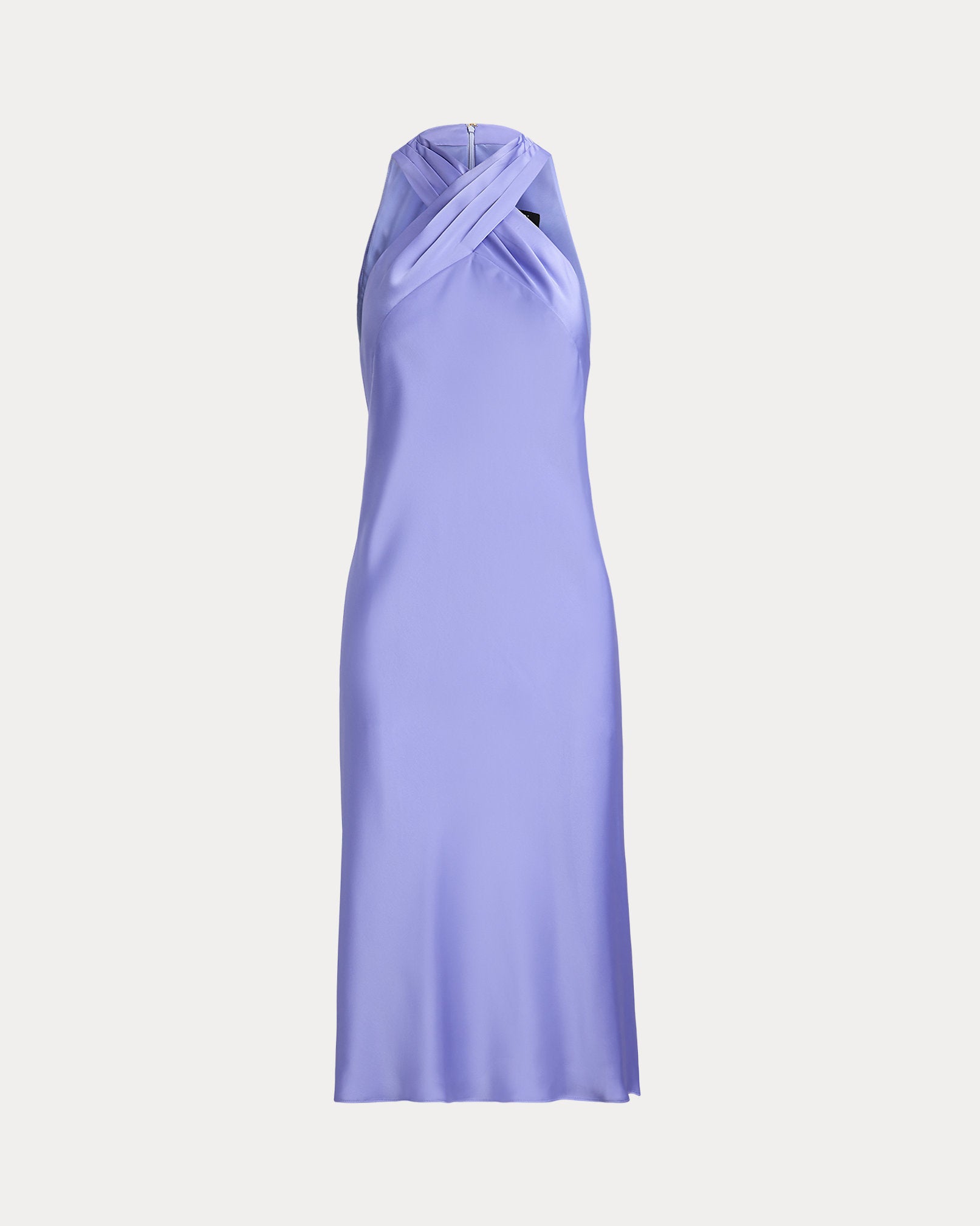 Ralph Lauren Satin Charmeuse Halter Dress