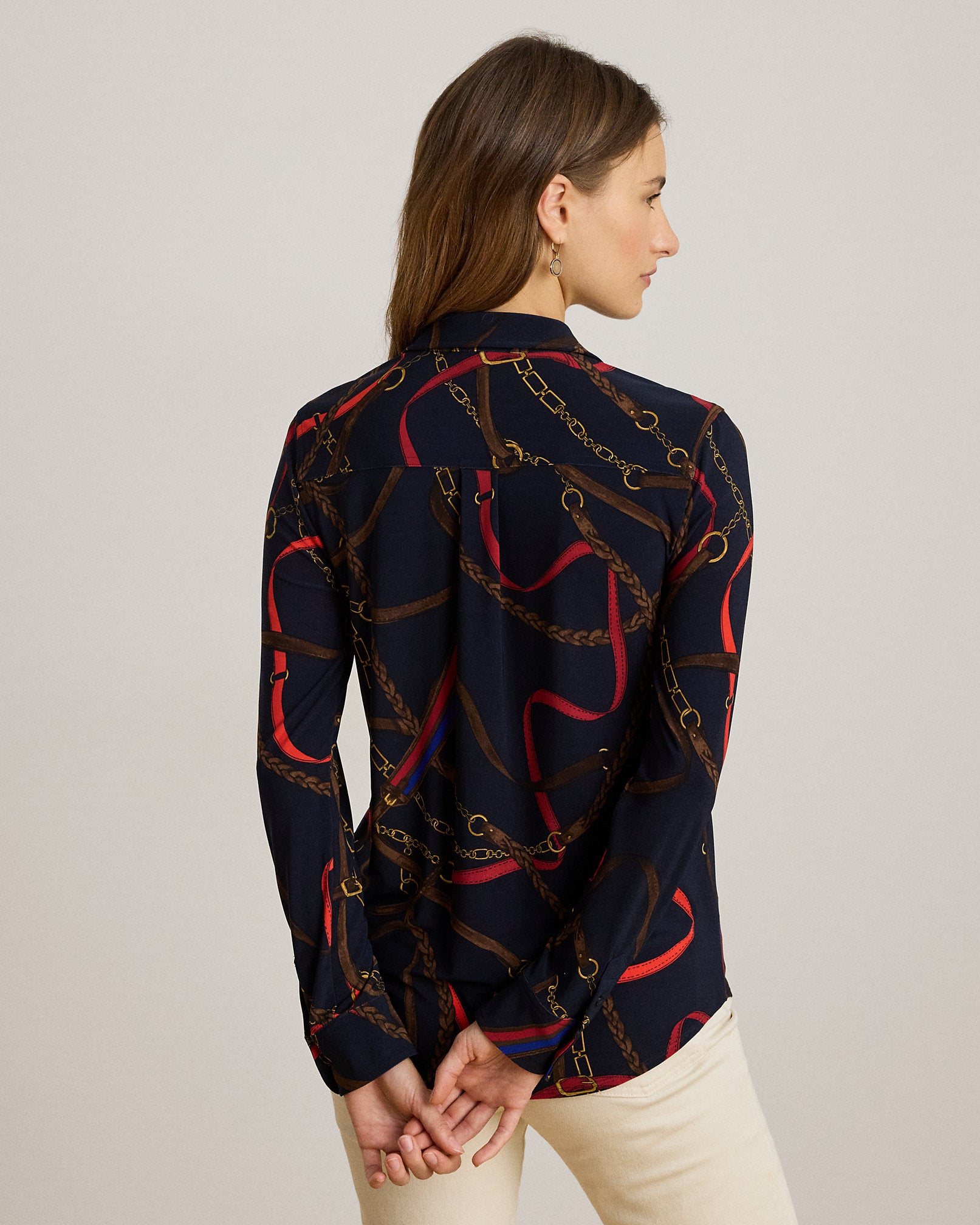 Ralph Lauren Slim Fit BeltingPrint Jersey Shirt