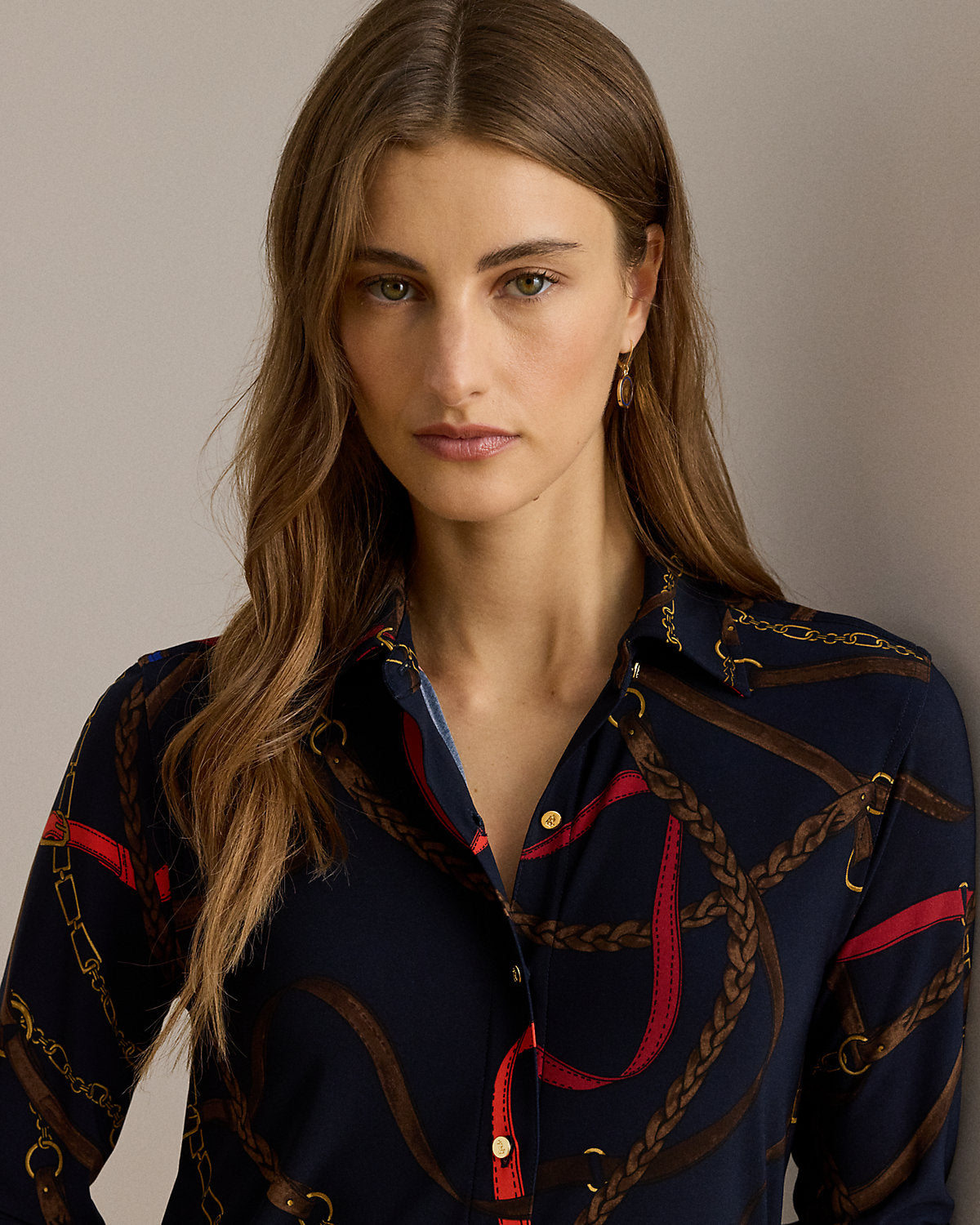 Ralph Lauren Slim Fit BeltingPrint Jersey Shirt