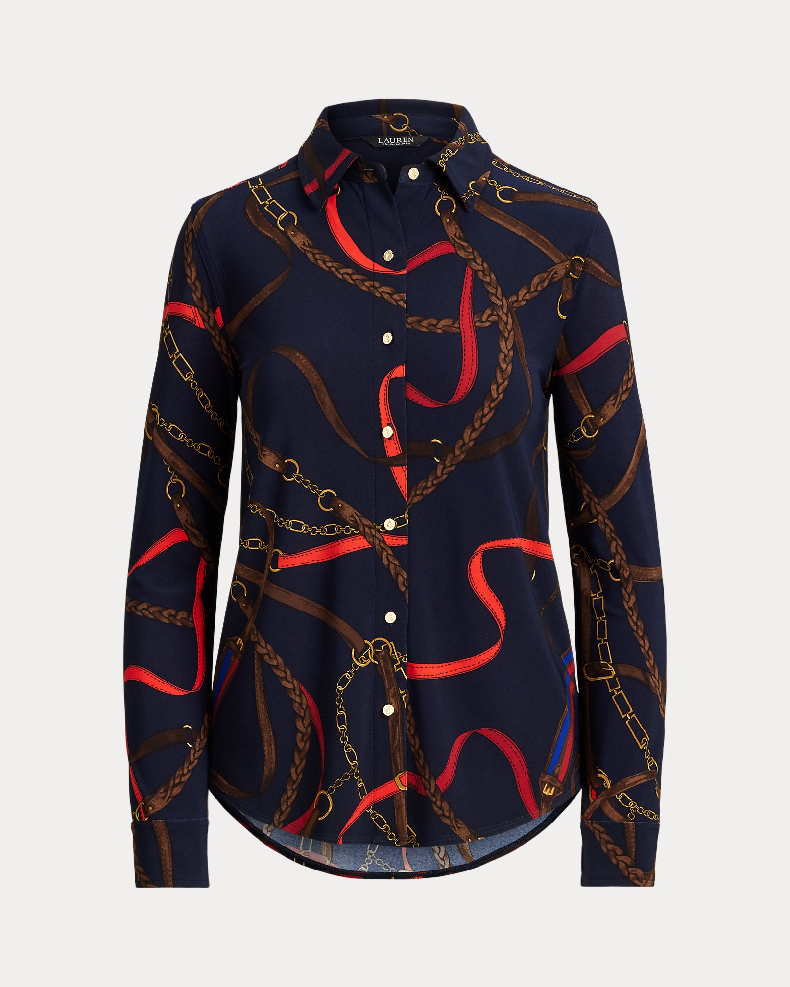 Ralph Lauren Slim Fit BeltingPrint Jersey Shirt