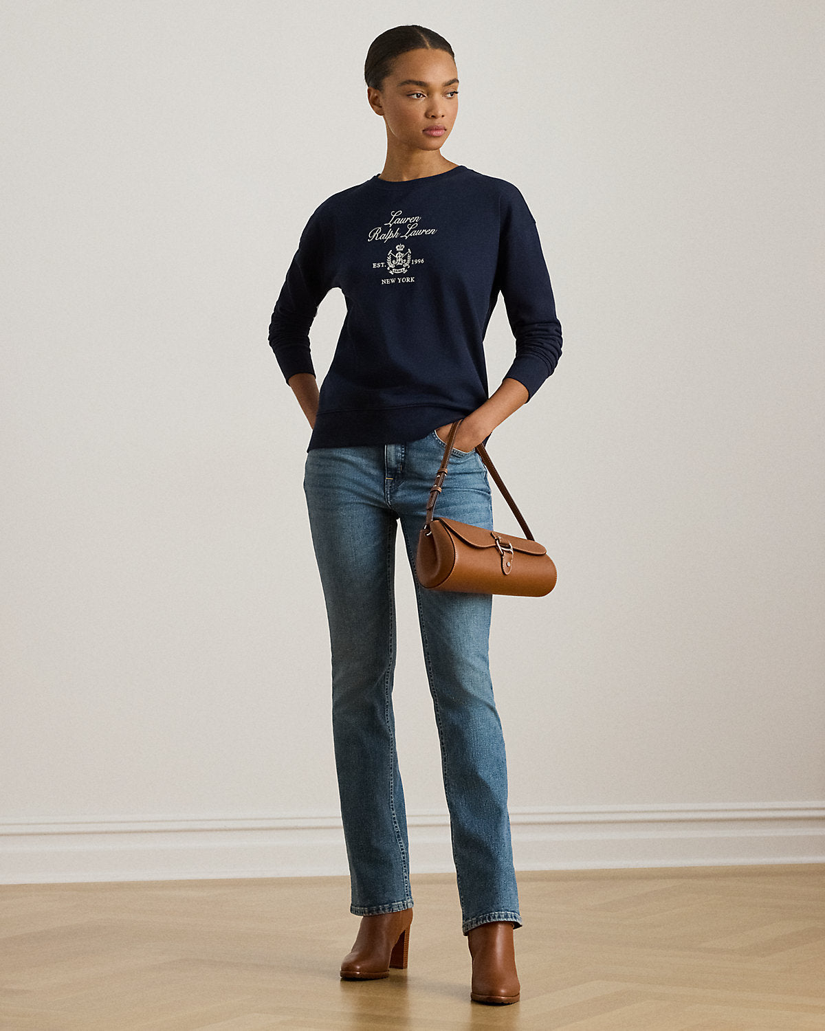 Ralph Lauren EmbroideredCrest Fleece Pullover
