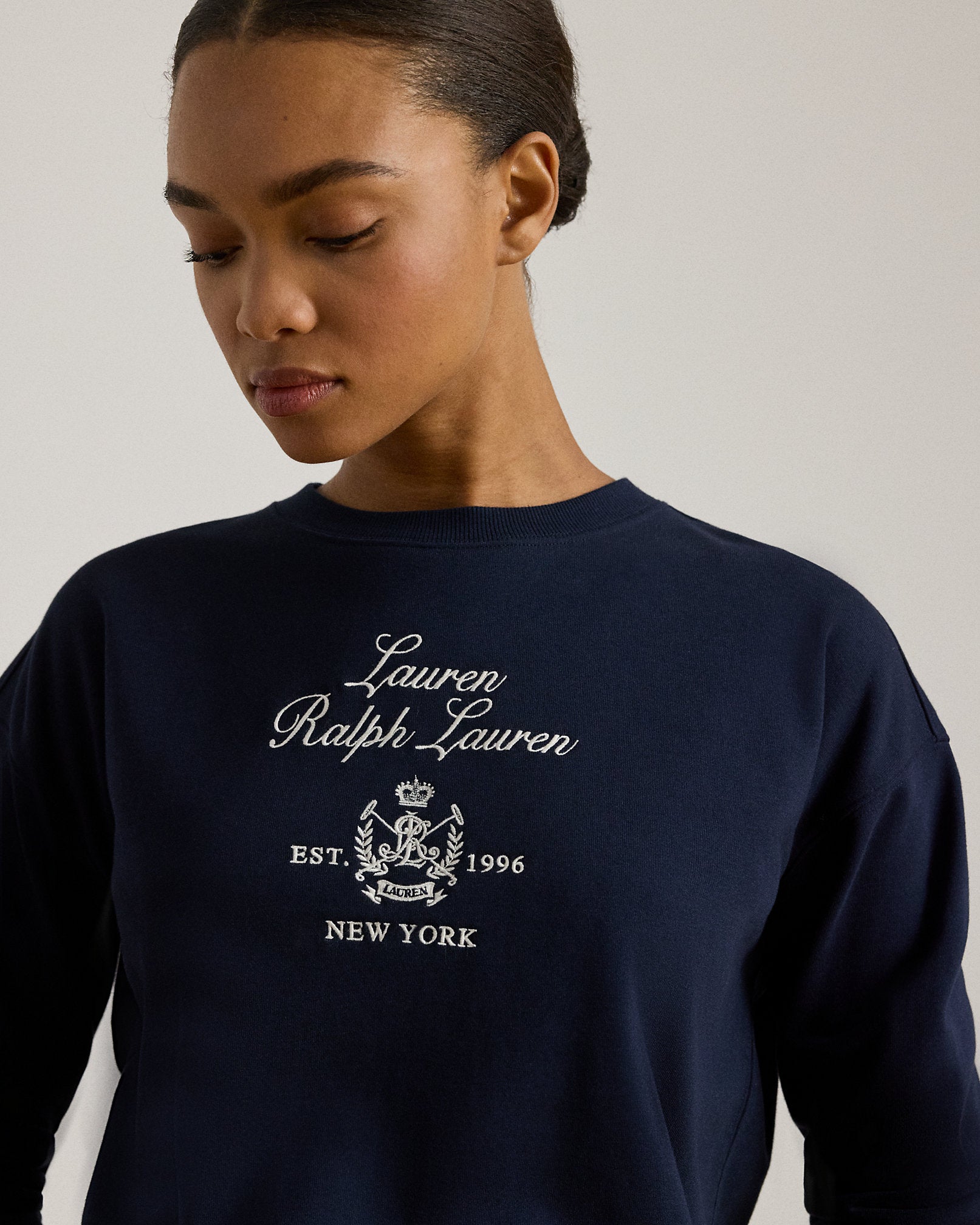 Ralph Lauren EmbroideredCrest Fleece Pullover