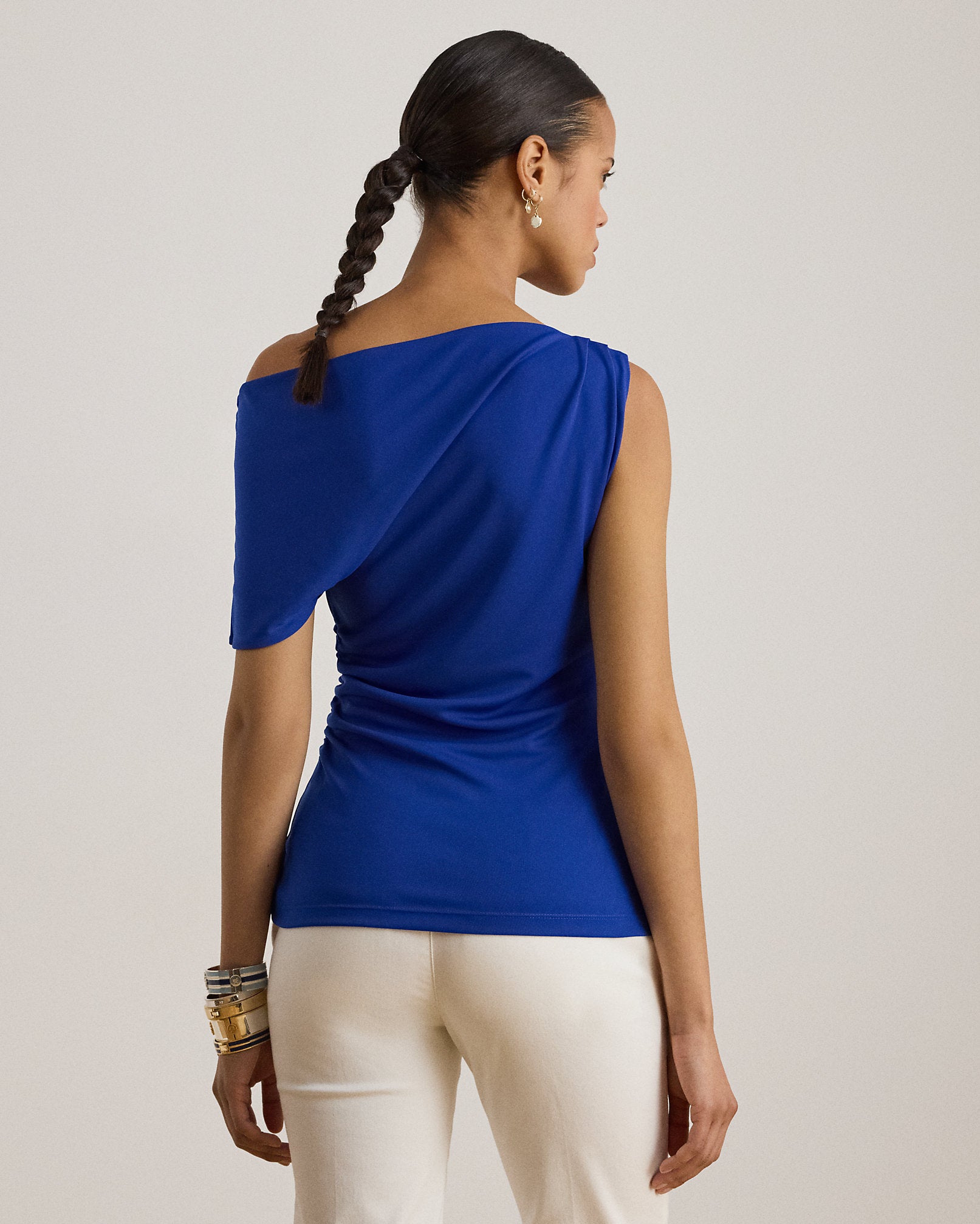Ralph Lauren Jersey OfftheShoulder Top