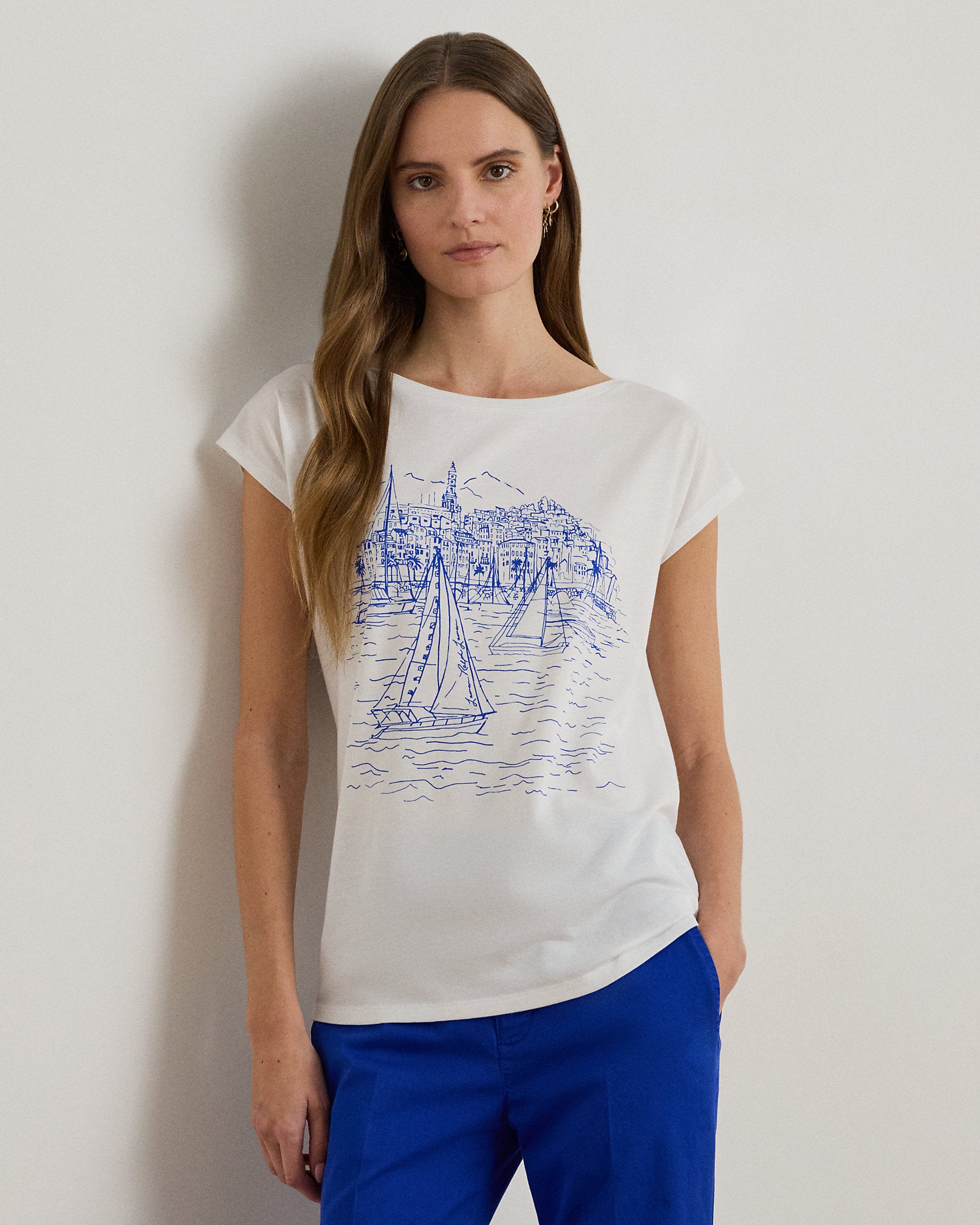 Ralph Lauren Graphic CottonModal Jersey Tee