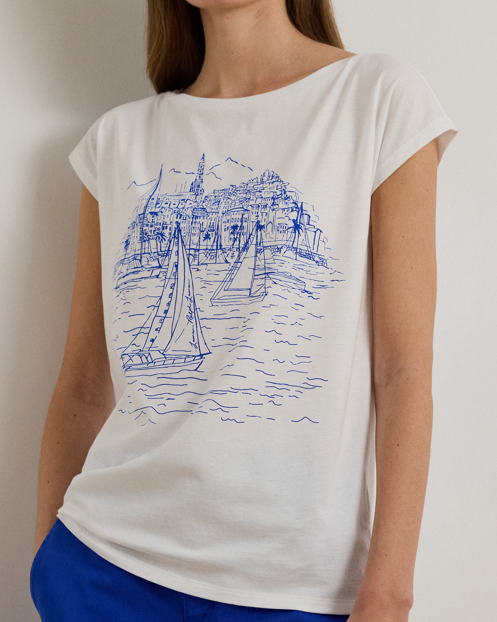 Ralph Lauren Graphic CottonModal Jersey Tee