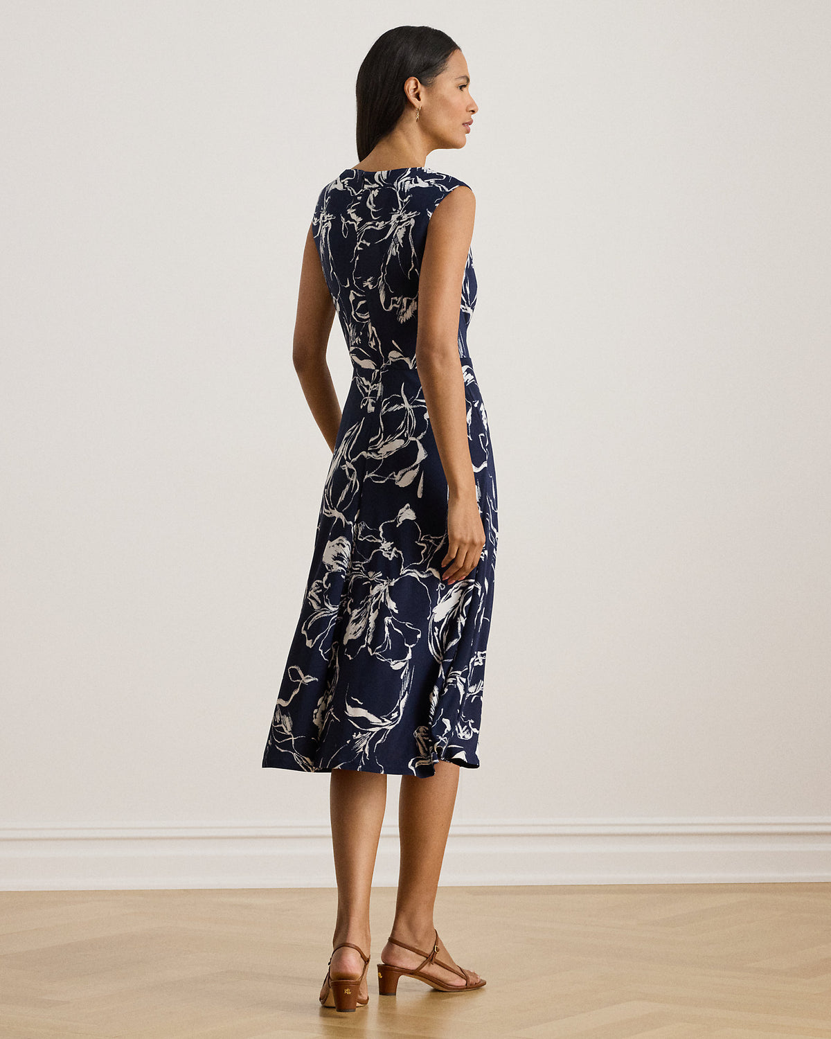 Ralph Lauren Floral TwistFront Jersey Dress