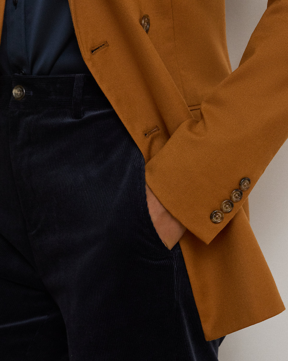 Ralph Lauren DoubleBreasted Wool Twill Blazer