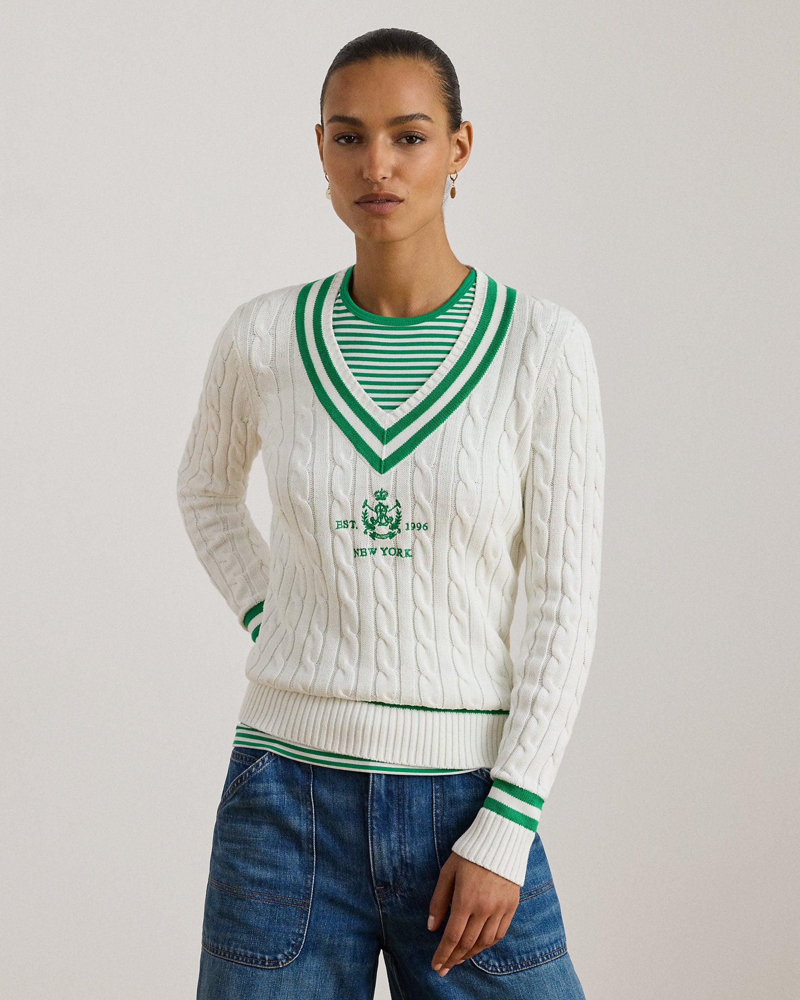 Ralph Lauren CableKnit Cricket Sweater