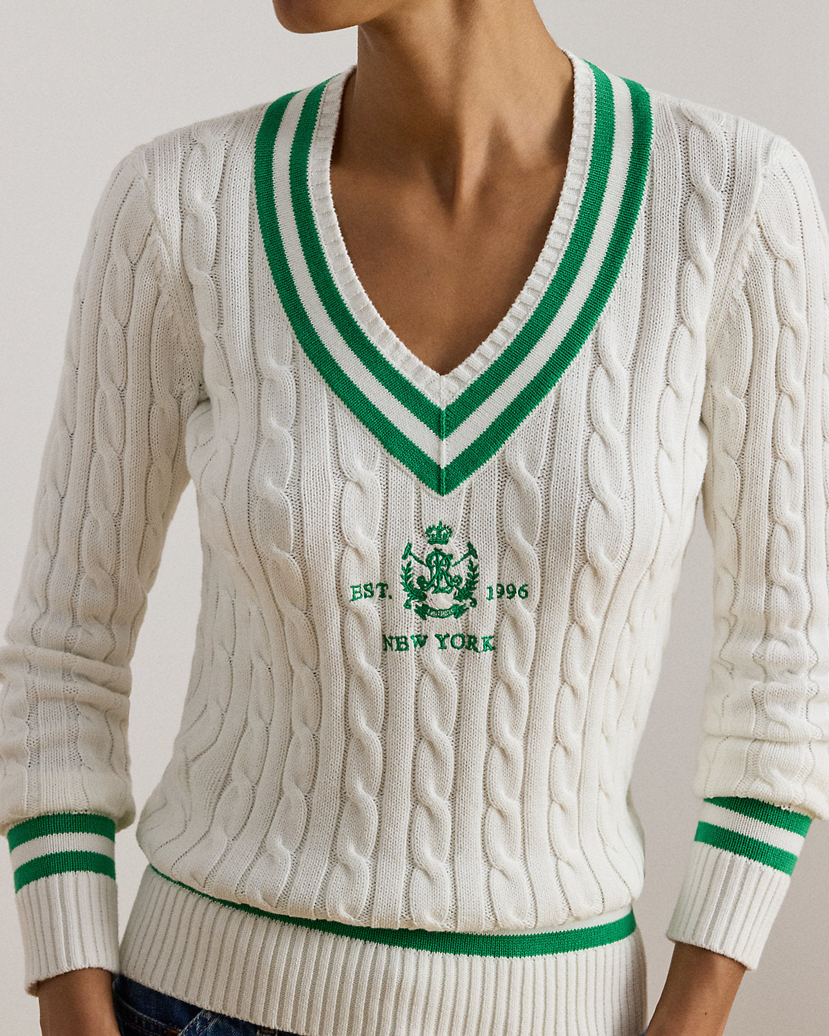 Ralph Lauren CableKnit Cricket Sweater