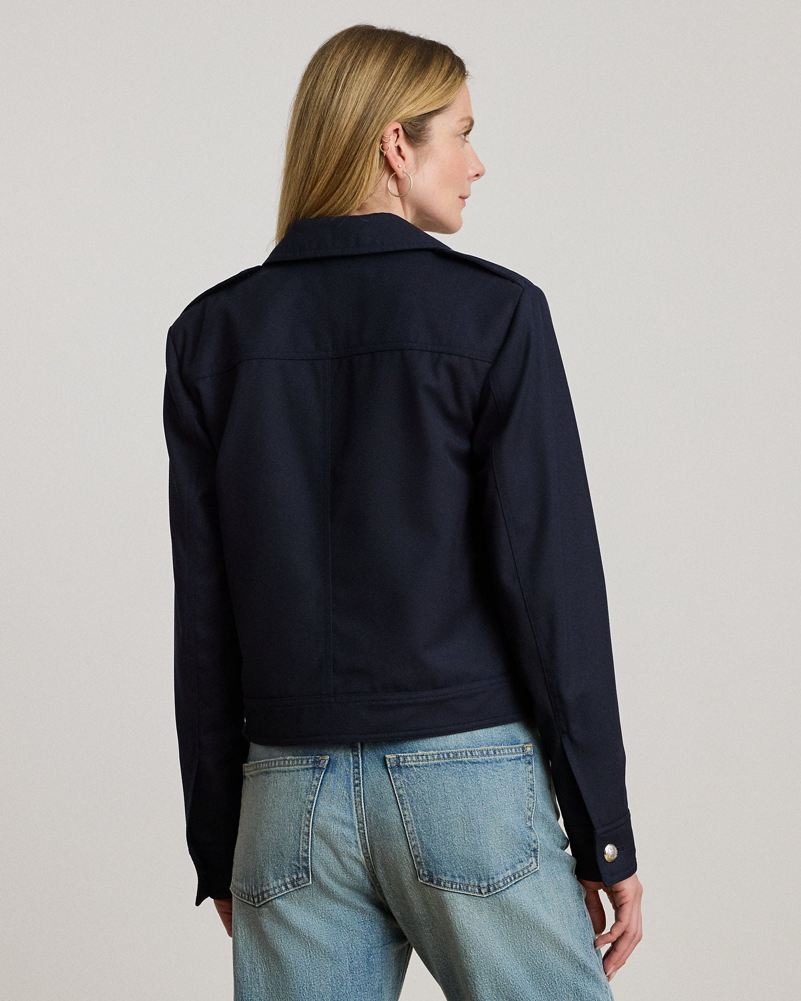 Ralph Lauren Cropped WoolBlend Twill Jacket