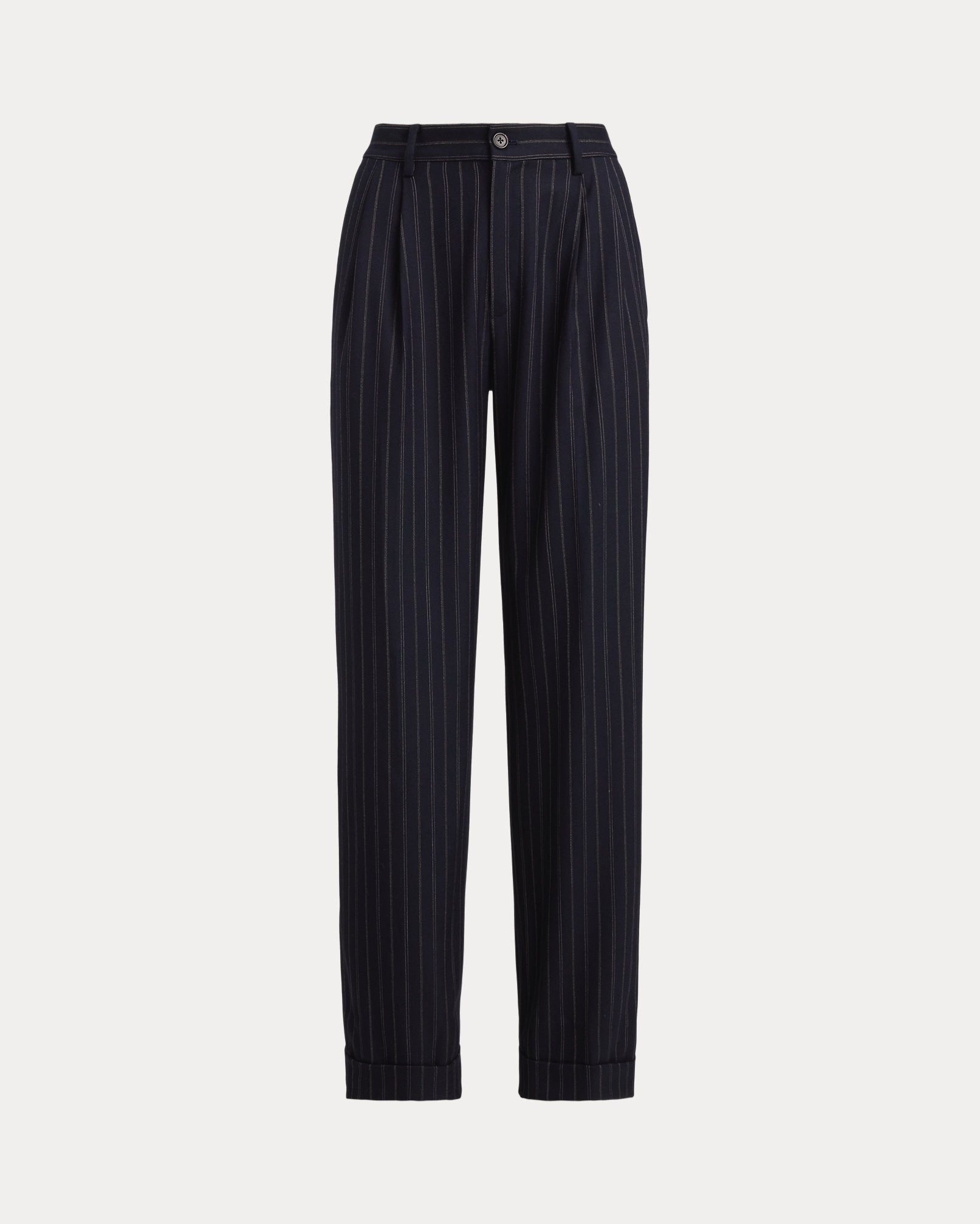 Ralph Lauren Striped Pleated WoolBlend Twill Pant