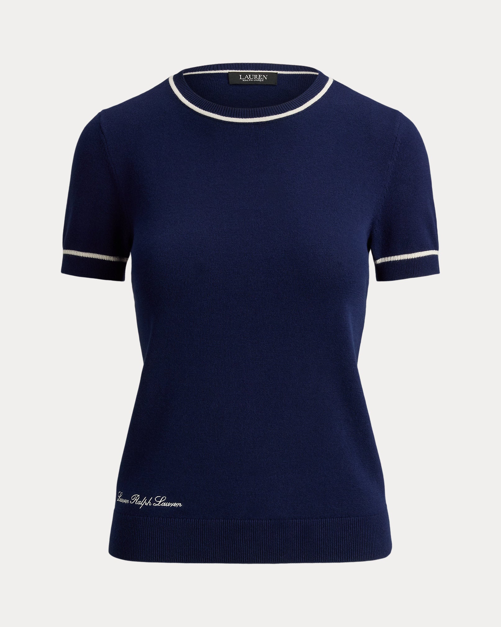 Ralph Lauren TwoTone ShortSleeve Sweater