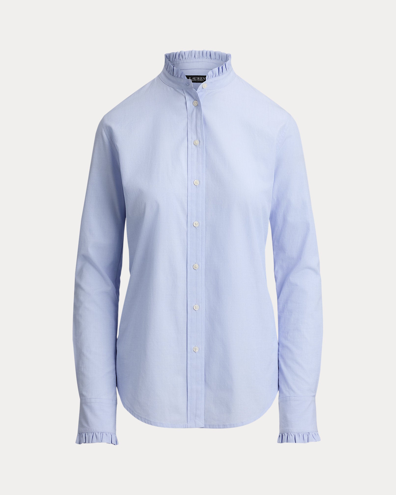 Ralph Lauren RuffleTrim EndonEnd Cotton Shirt