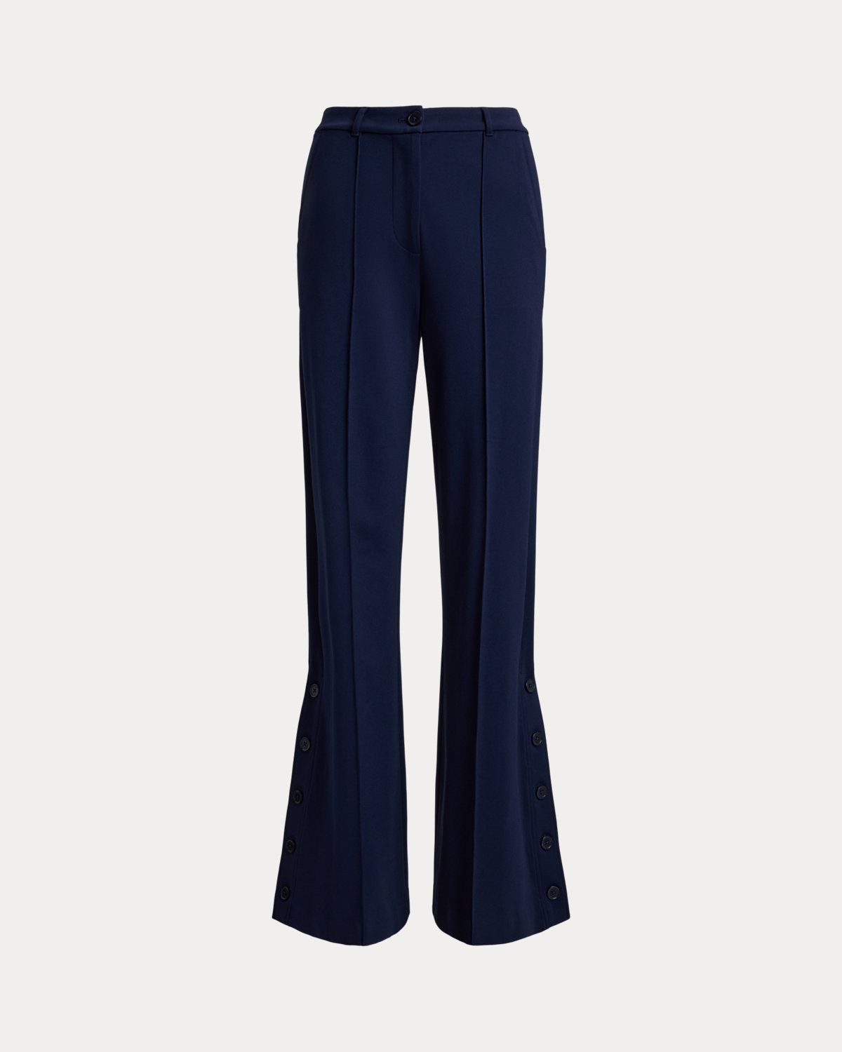 Ralph Lauren ButtonTrim Ponte WideLeg Pant