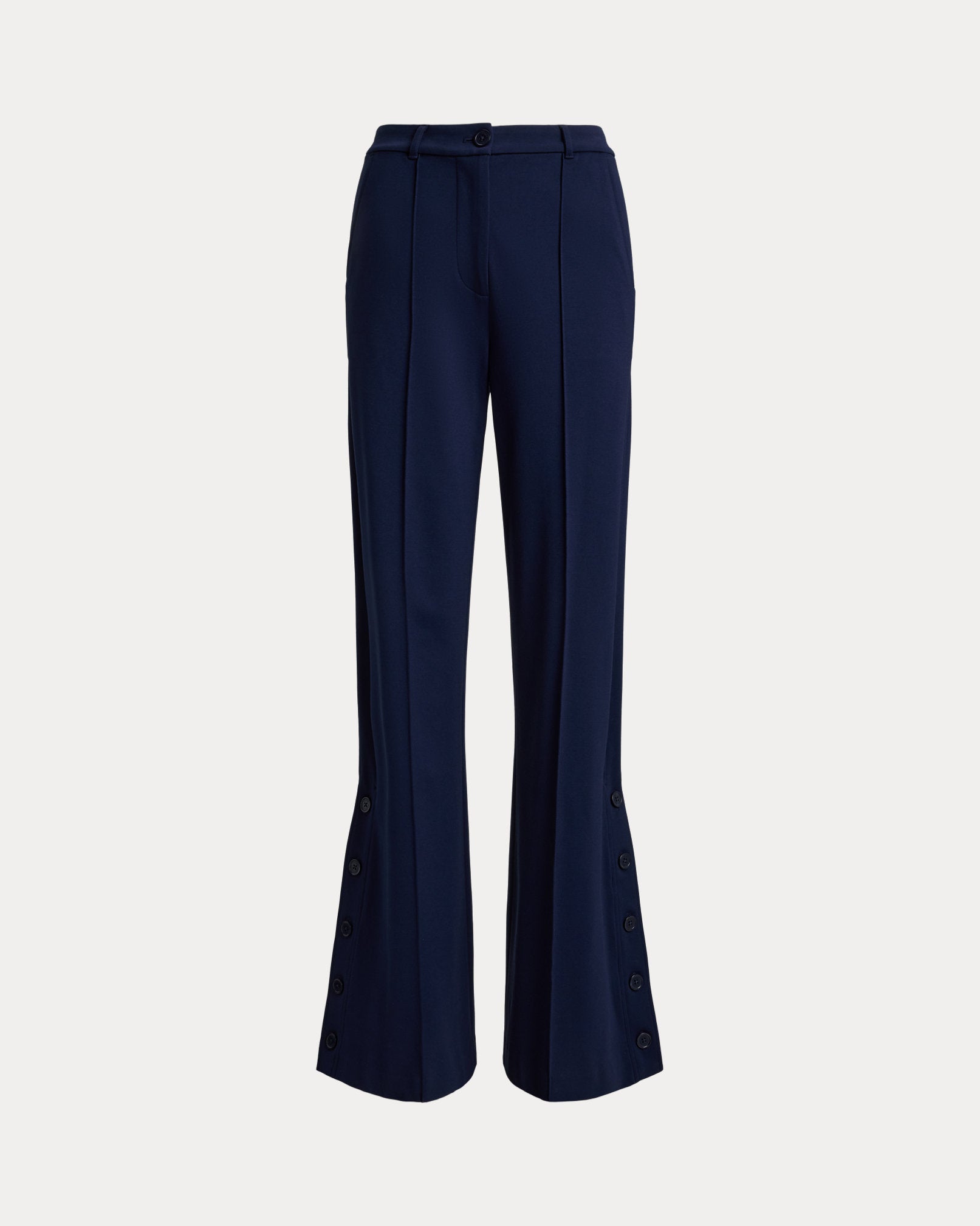 Ralph Lauren ButtonTrim Ponte WideLeg Pant